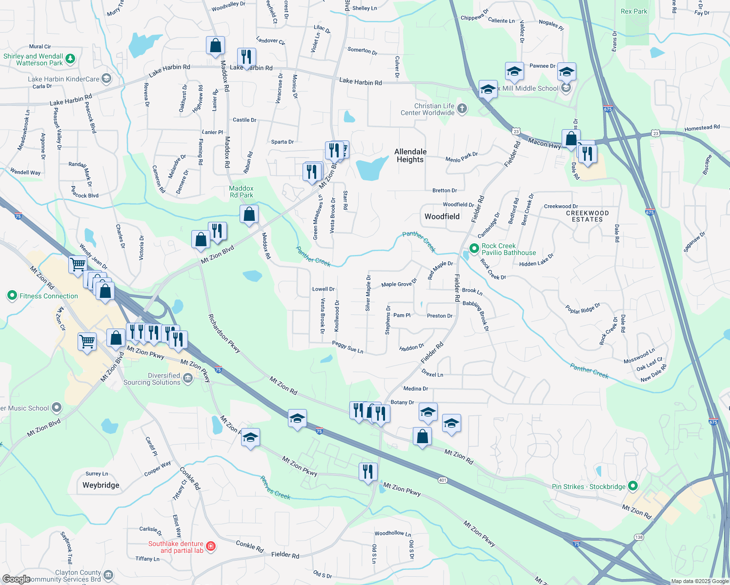 2753 Maple Grove Drive, Rex GA Walk Score