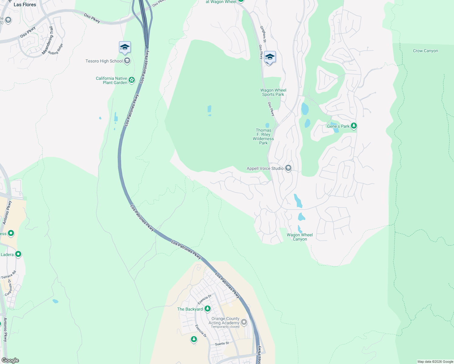 map of restaurants, bars, coffee shops, grocery stores, and more near 3 Rocky Mountain in Coto de Caza