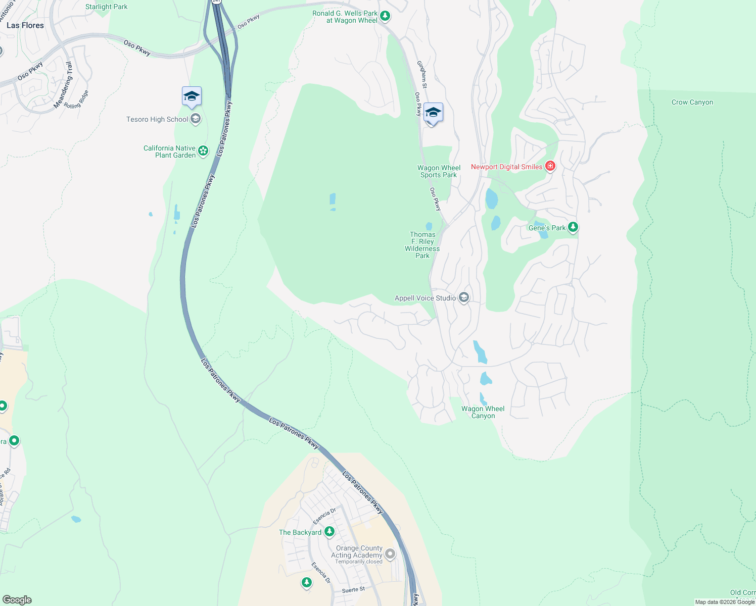 map of restaurants, bars, coffee shops, grocery stores, and more near 25 Flagstone in Coto de Caza