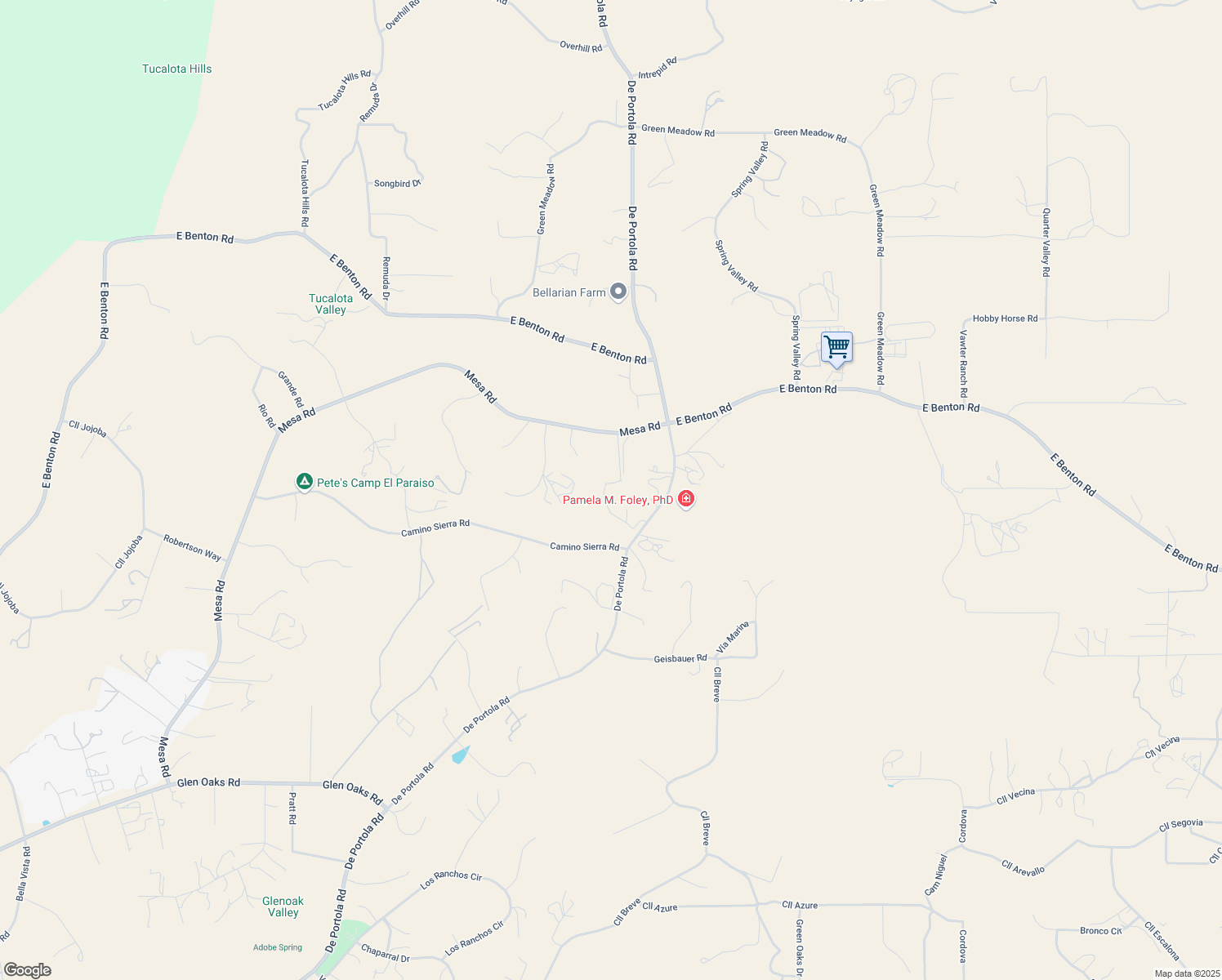 map of restaurants, bars, coffee shops, grocery stores, and more near in Temecula