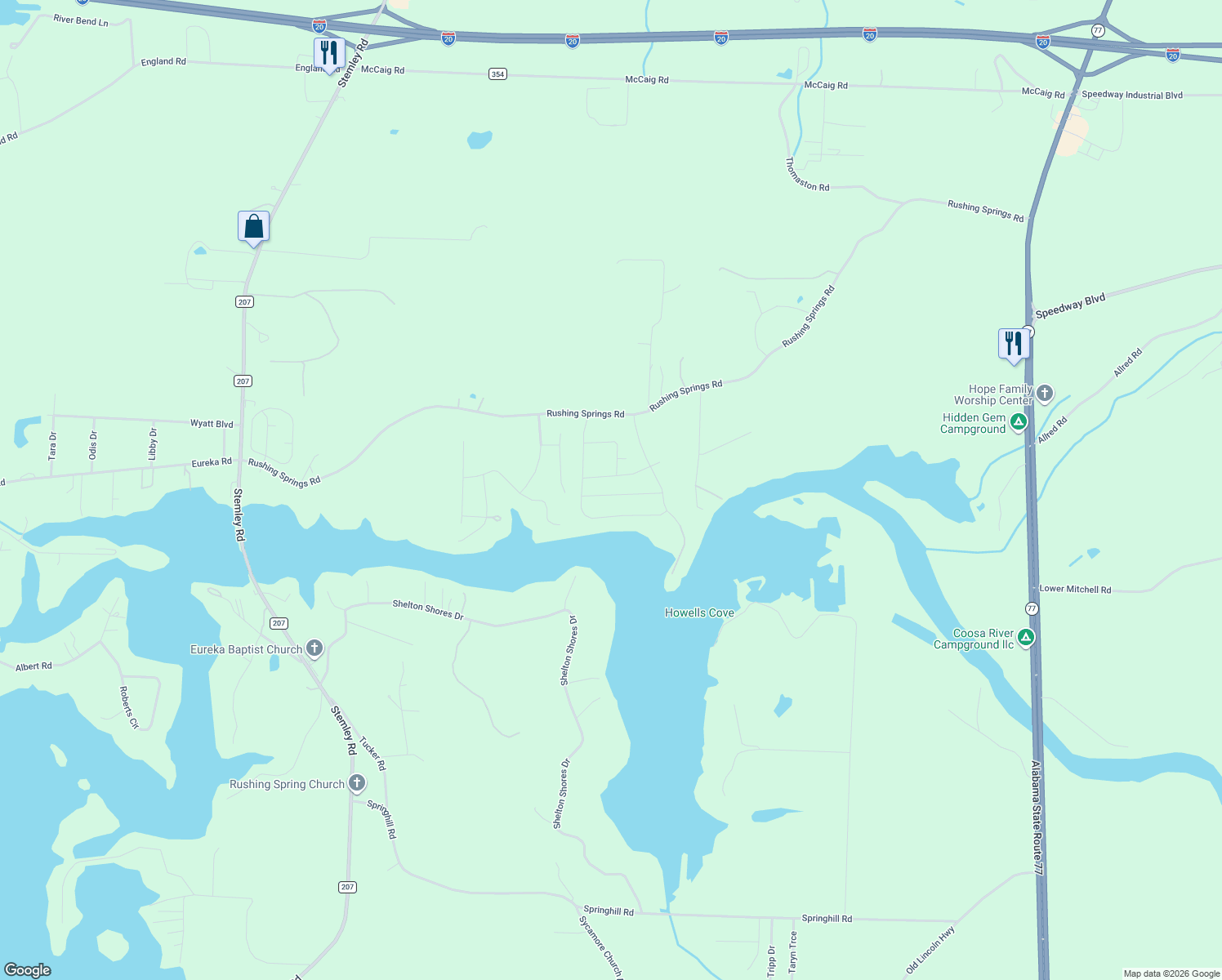 map of restaurants, bars, coffee shops, grocery stores, and more near 193 Overlook Ridge in Lincoln