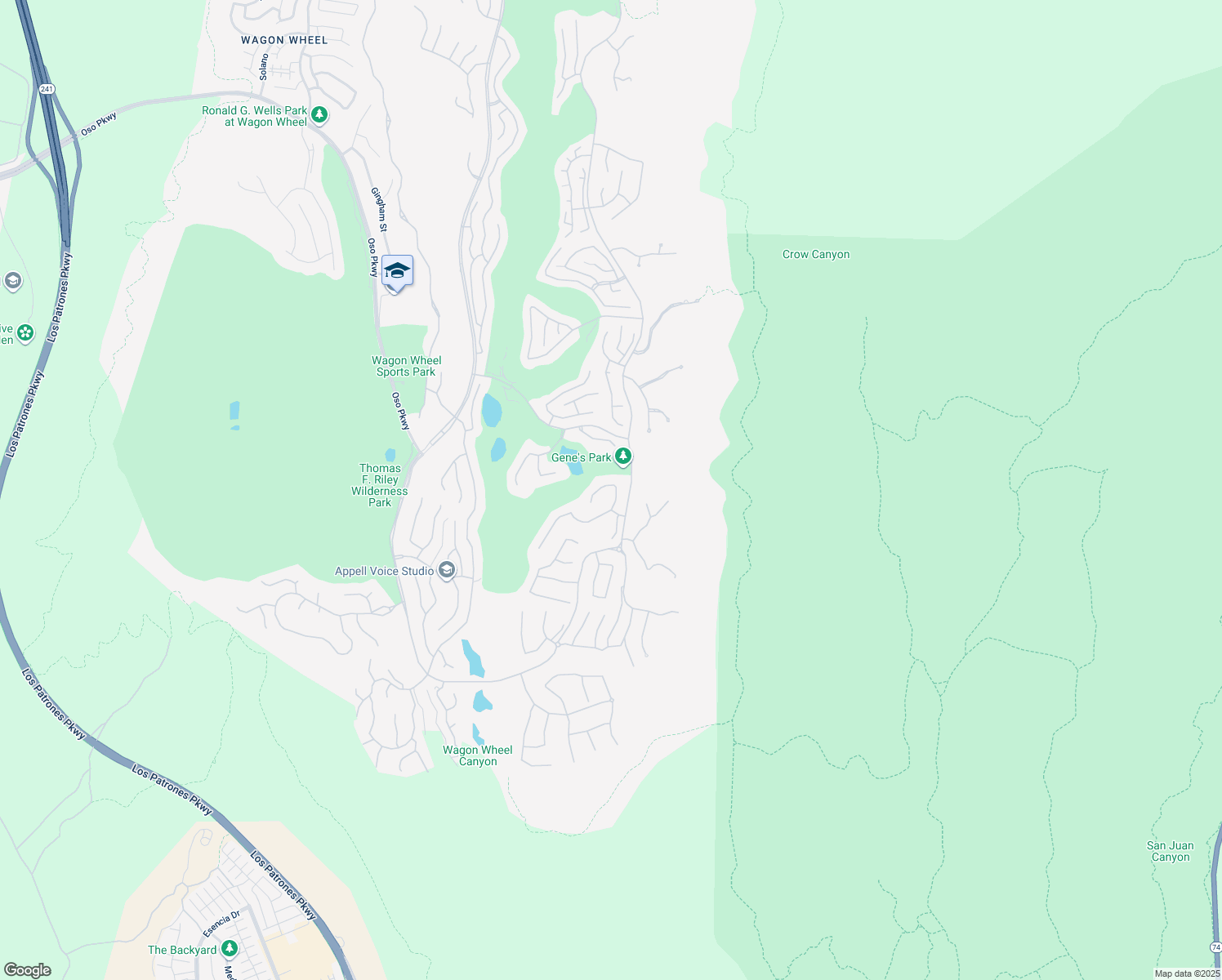 map of restaurants, bars, coffee shops, grocery stores, and more near 3 Hubbard Way in Coto de Caza