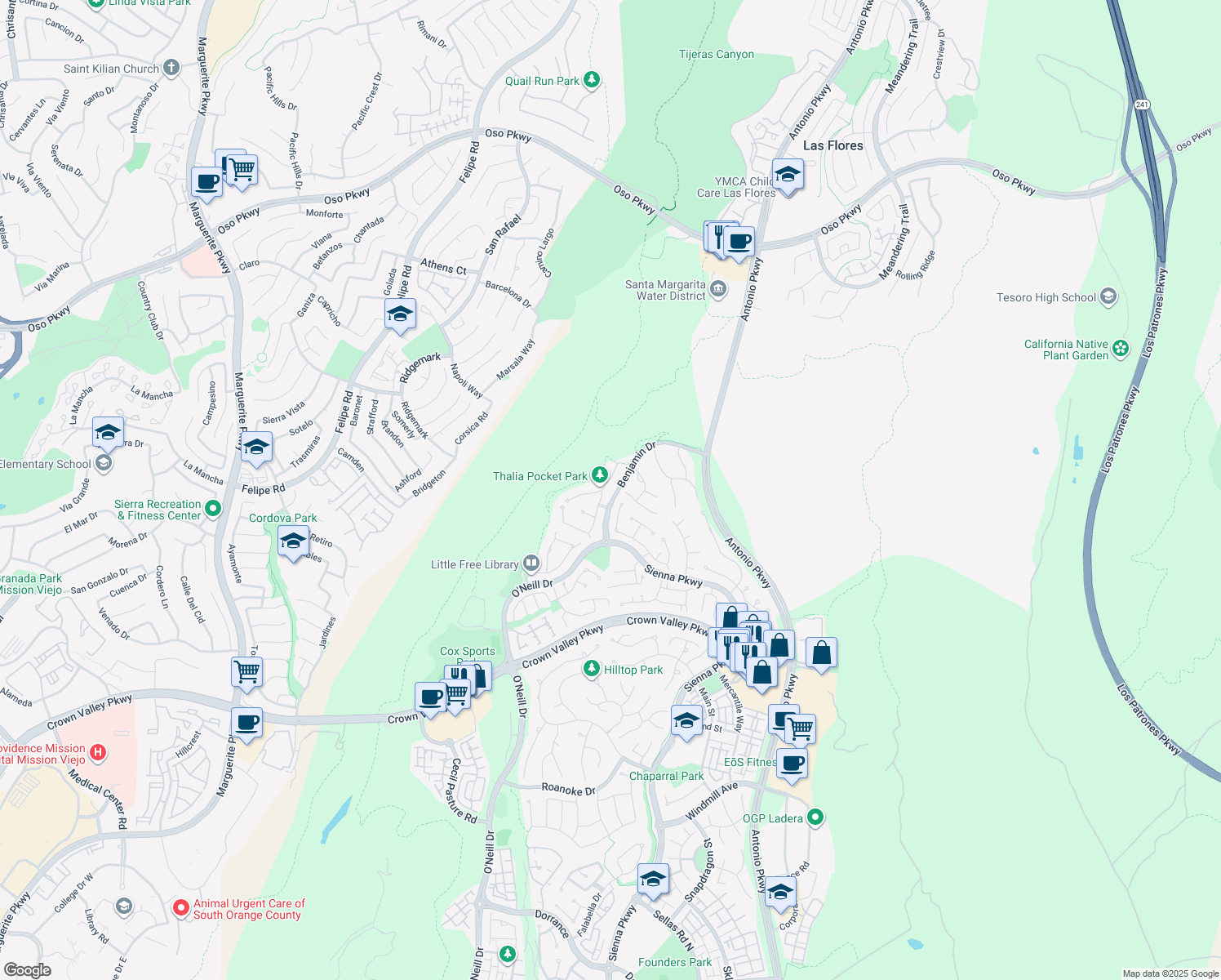 24 Thalia Street, Ladera Ranch CA Walk Score