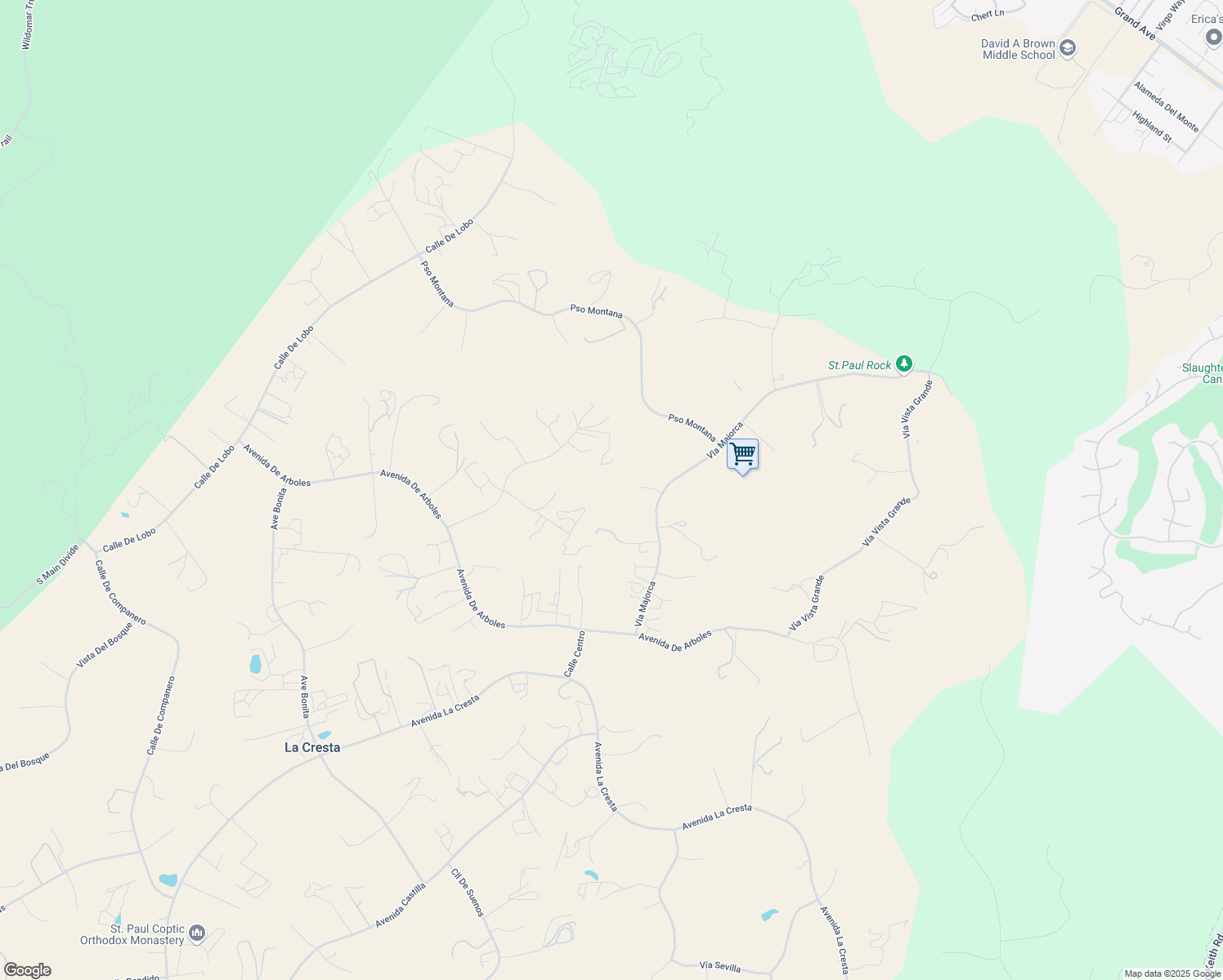 map of restaurants, bars, coffee shops, grocery stores, and more near Dawn Court in Riverside County