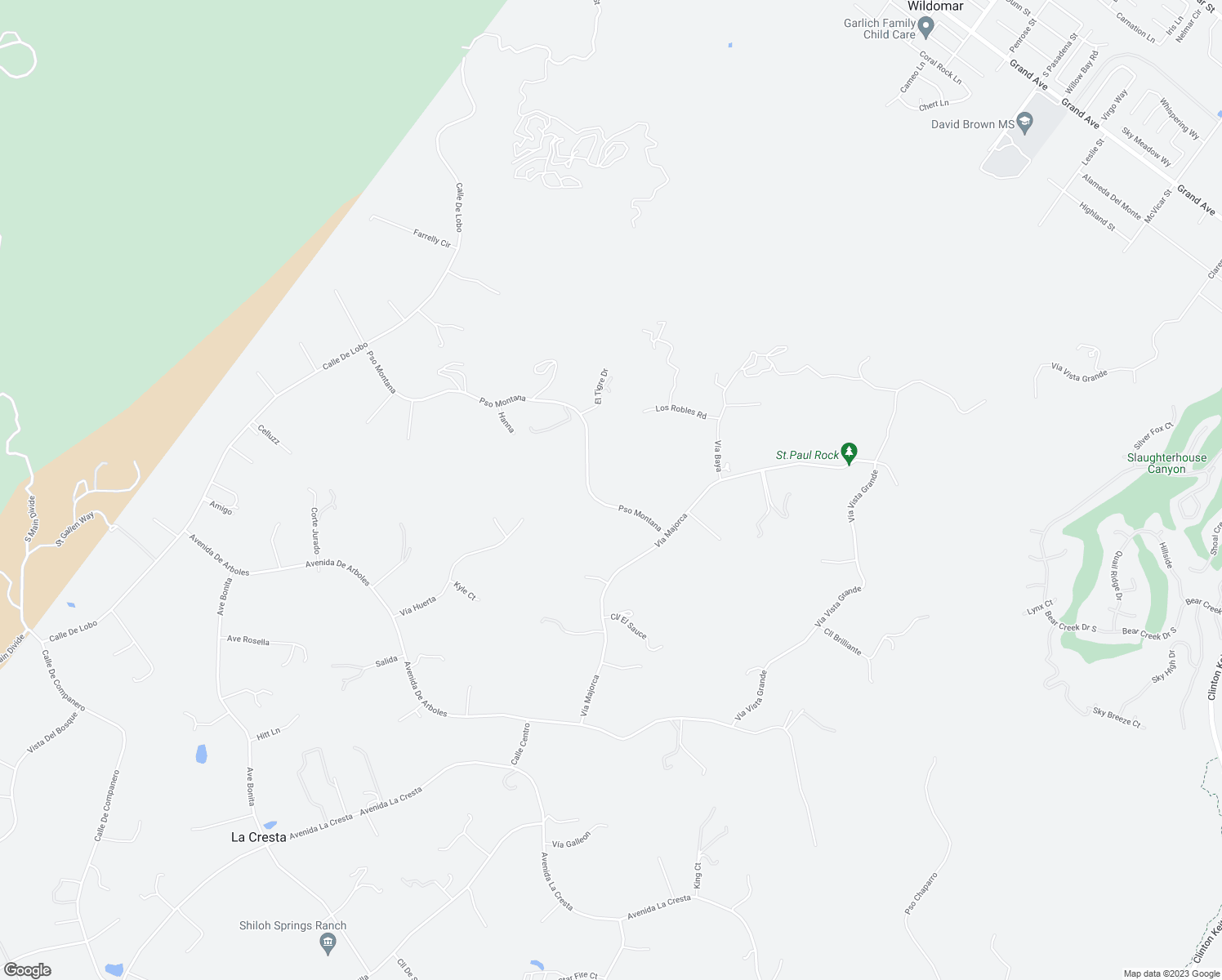 map of restaurants, bars, coffee shops, grocery stores, and more near 21100 Paseo Montana in Murrieta