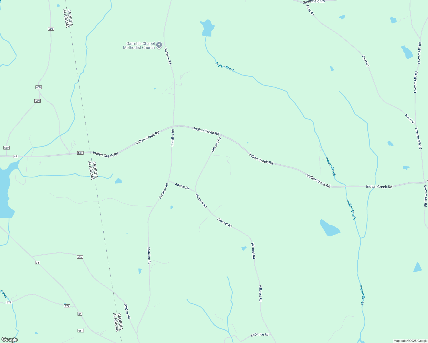 map of restaurants, bars, coffee shops, grocery stores, and more near 1423 Hillcrest Road in Bowdon