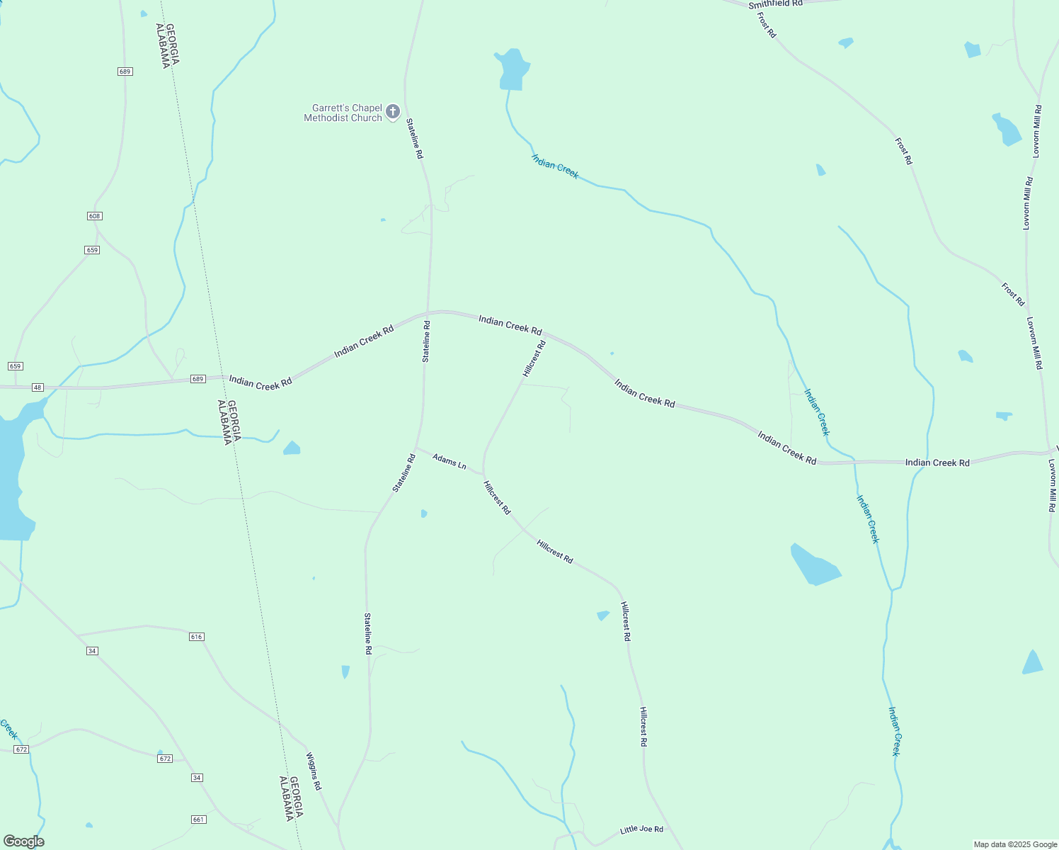 map of restaurants, bars, coffee shops, grocery stores, and more near 1423 Hillcrest Road in Bowdon
