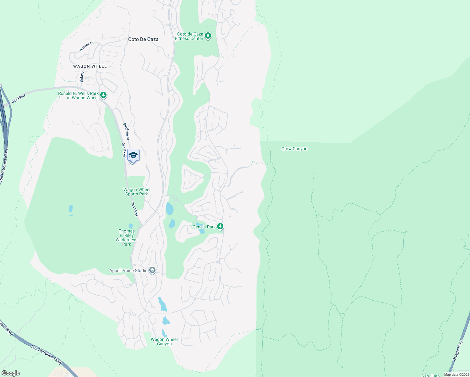 map of restaurants, bars, coffee shops, grocery stores, and more near 7 Ladbrook Grove in Coto de Caza