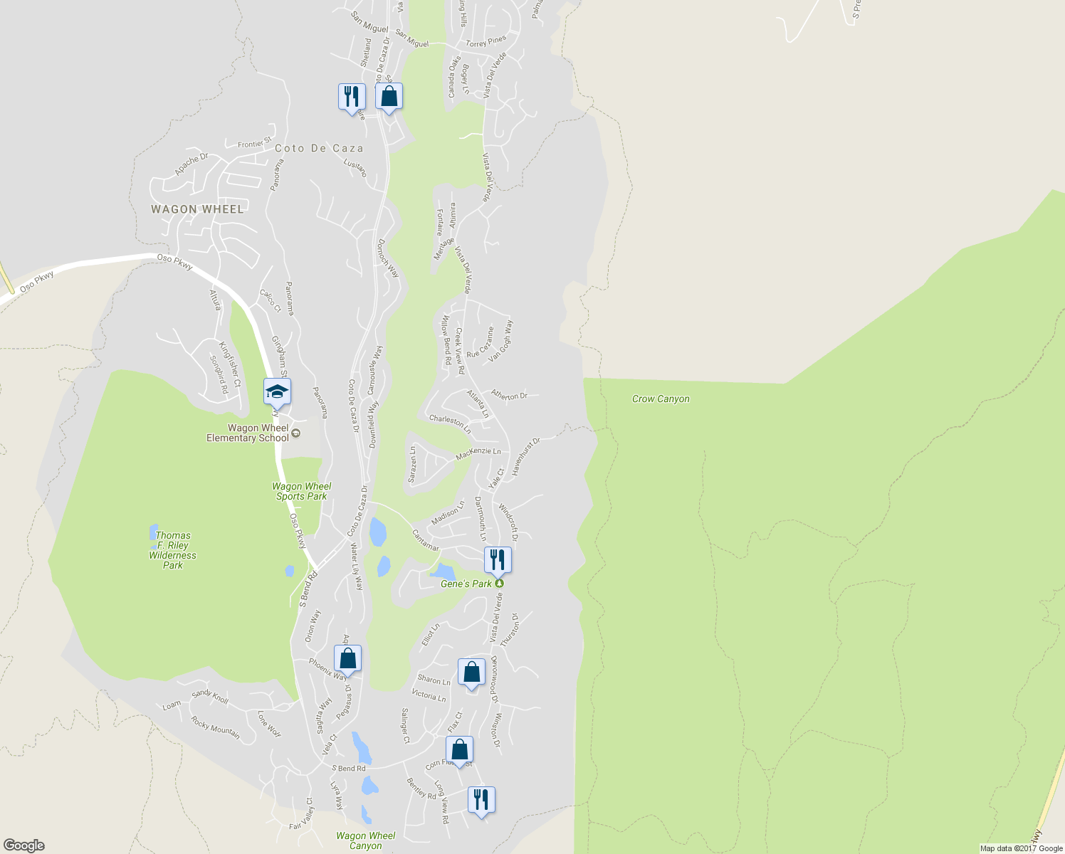 map of restaurants, bars, coffee shops, grocery stores, and more near 11 Havenhurst Drive in Coto de Caza