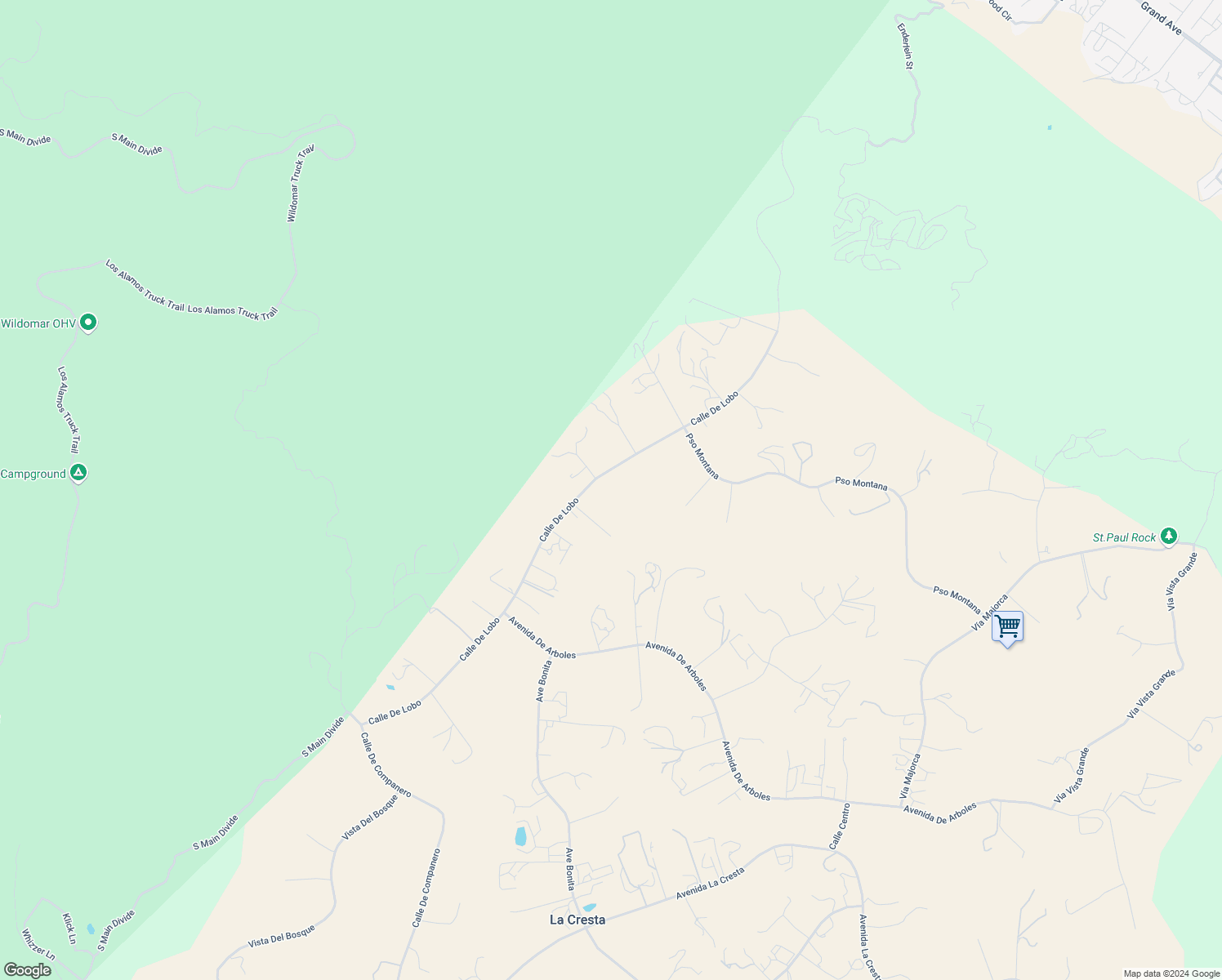 map of restaurants, bars, coffee shops, grocery stores, and more near 37700 Calle De Lobo in Murrieta