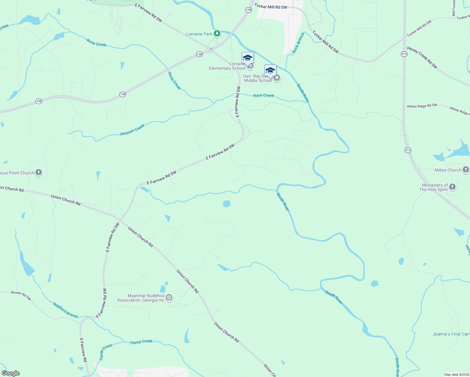 map of restaurants, bars, coffee shops, grocery stores, and more near 3310 Bold Spring Drive in Stockbridge