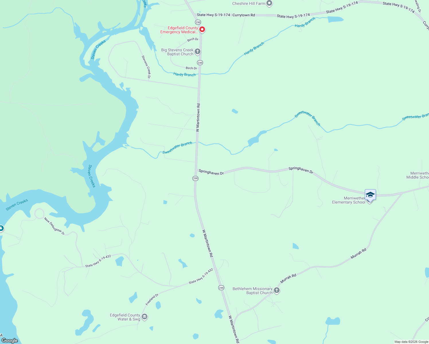 map of restaurants, bars, coffee shops, grocery stores, and more near 813-861 State Highway S-19-339 in North Augusta