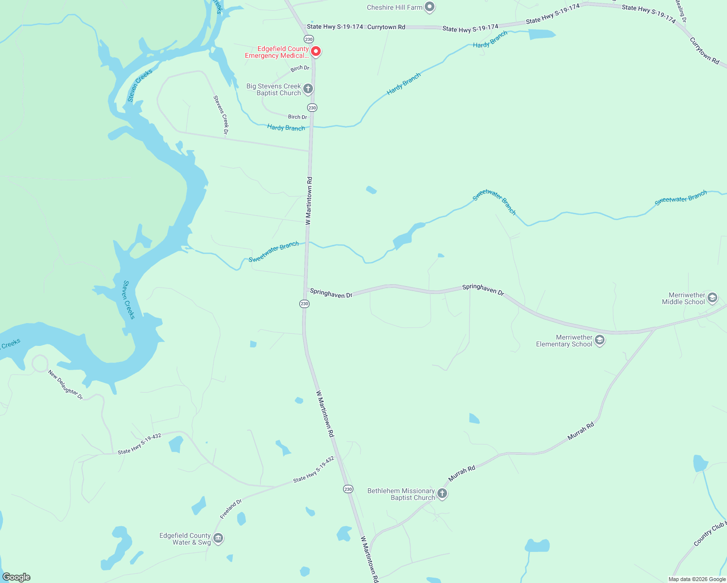 map of restaurants, bars, coffee shops, grocery stores, and more near 813 State Highway S-19-339 in North Augusta