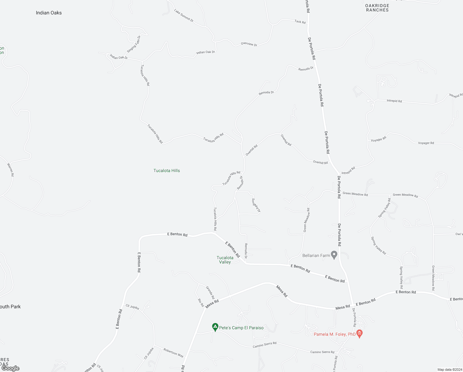 map of restaurants, bars, coffee shops, grocery stores, and more near 37105 Remuda Drive in Temecula