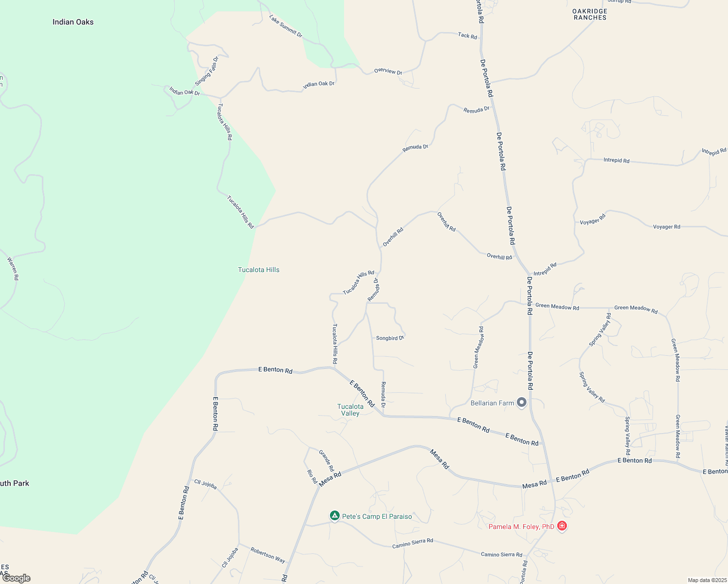 map of restaurants, bars, coffee shops, grocery stores, and more near 37105 Remuda Drive in Temecula