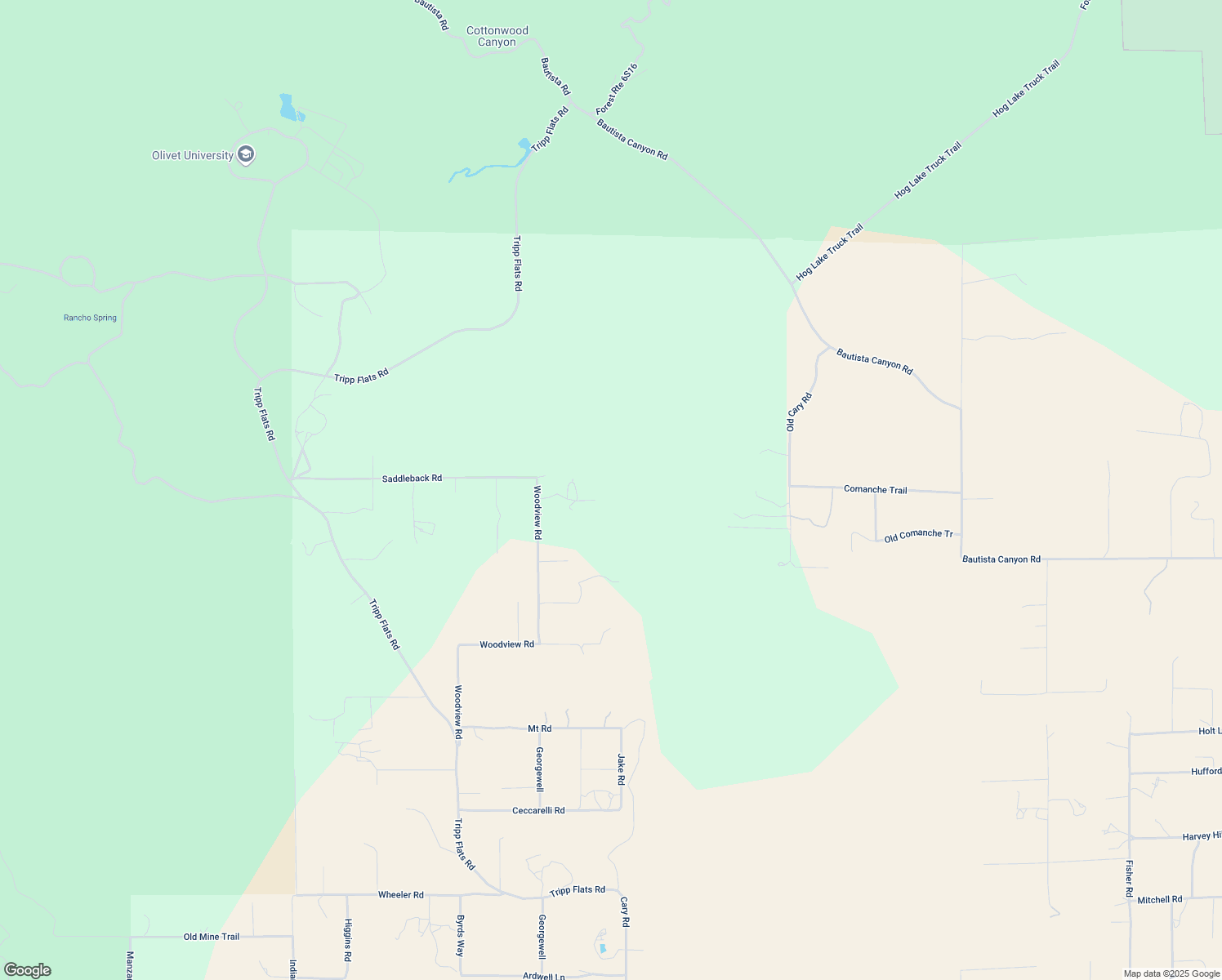 map of restaurants, bars, coffee shops, grocery stores, and more near 36785 Saddleback Road in Anza