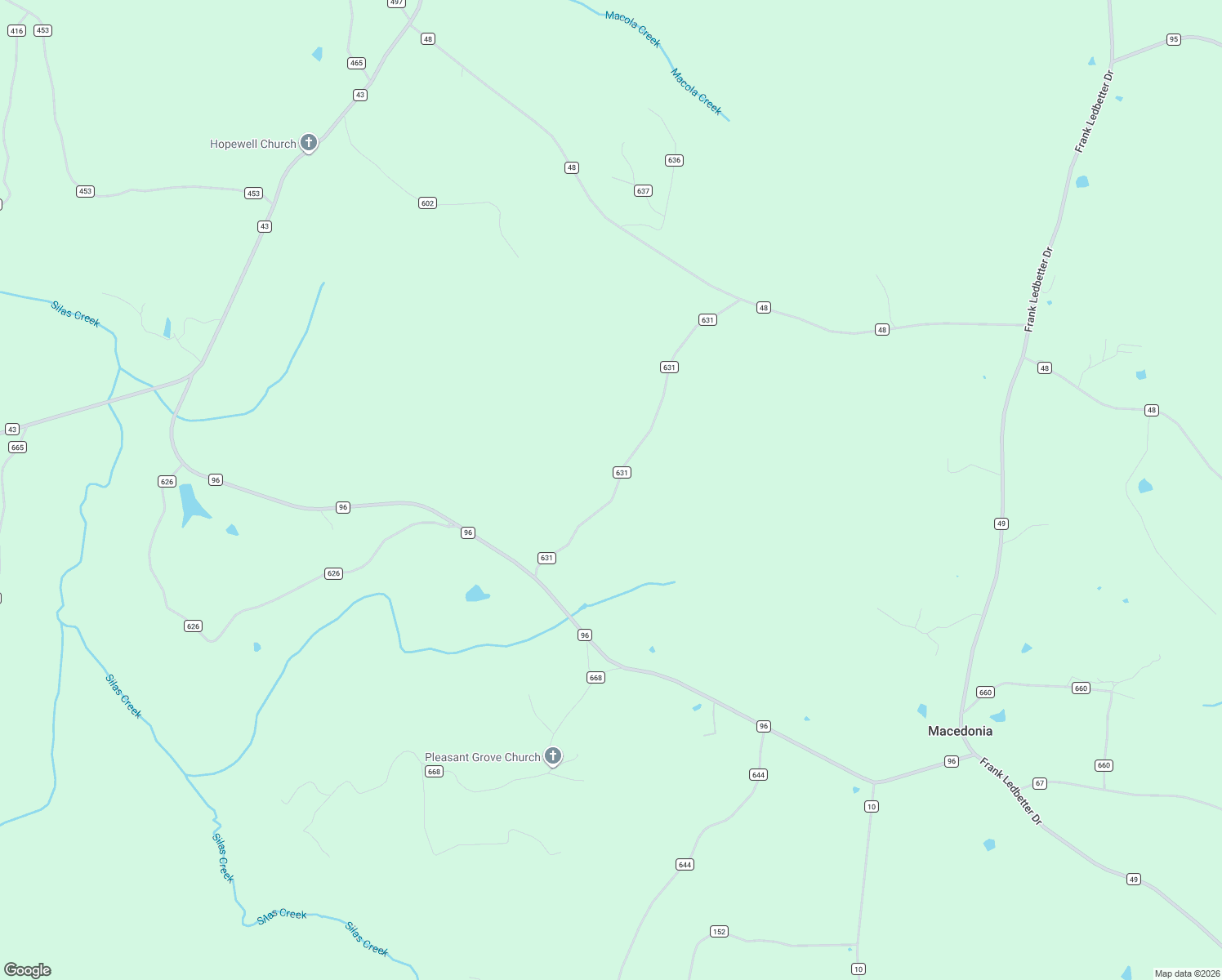 map of restaurants, bars, coffee shops, grocery stores, and more near 301 County Road 631 in Heflin