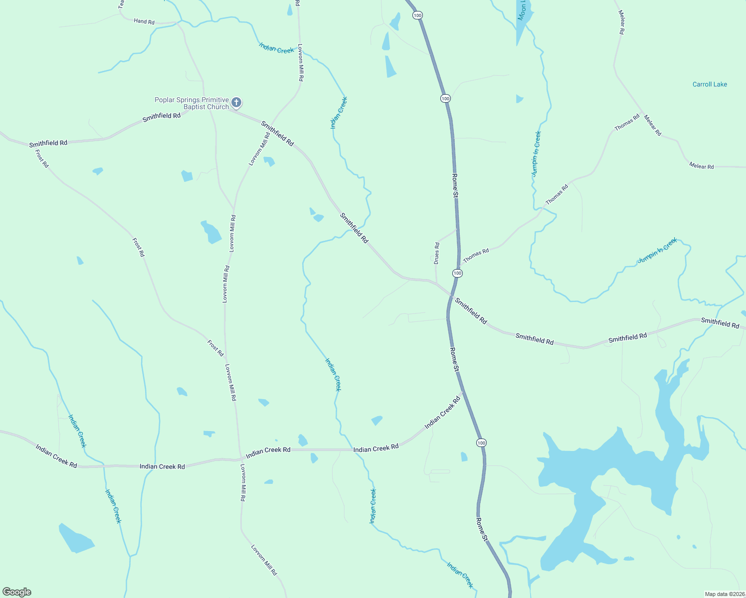 map of restaurants, bars, coffee shops, grocery stores, and more near 115 Reynolds Road in Bowdon