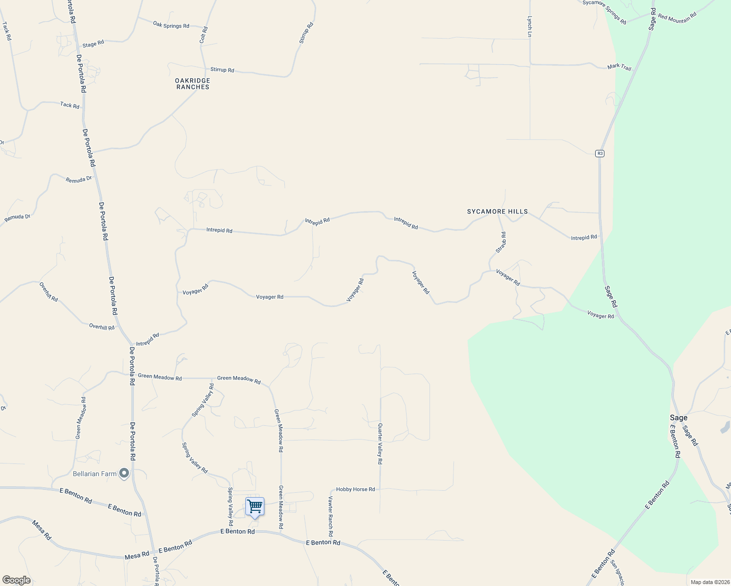 map of restaurants, bars, coffee shops, grocery stores, and more near 40105 Voyager Road in Temecula