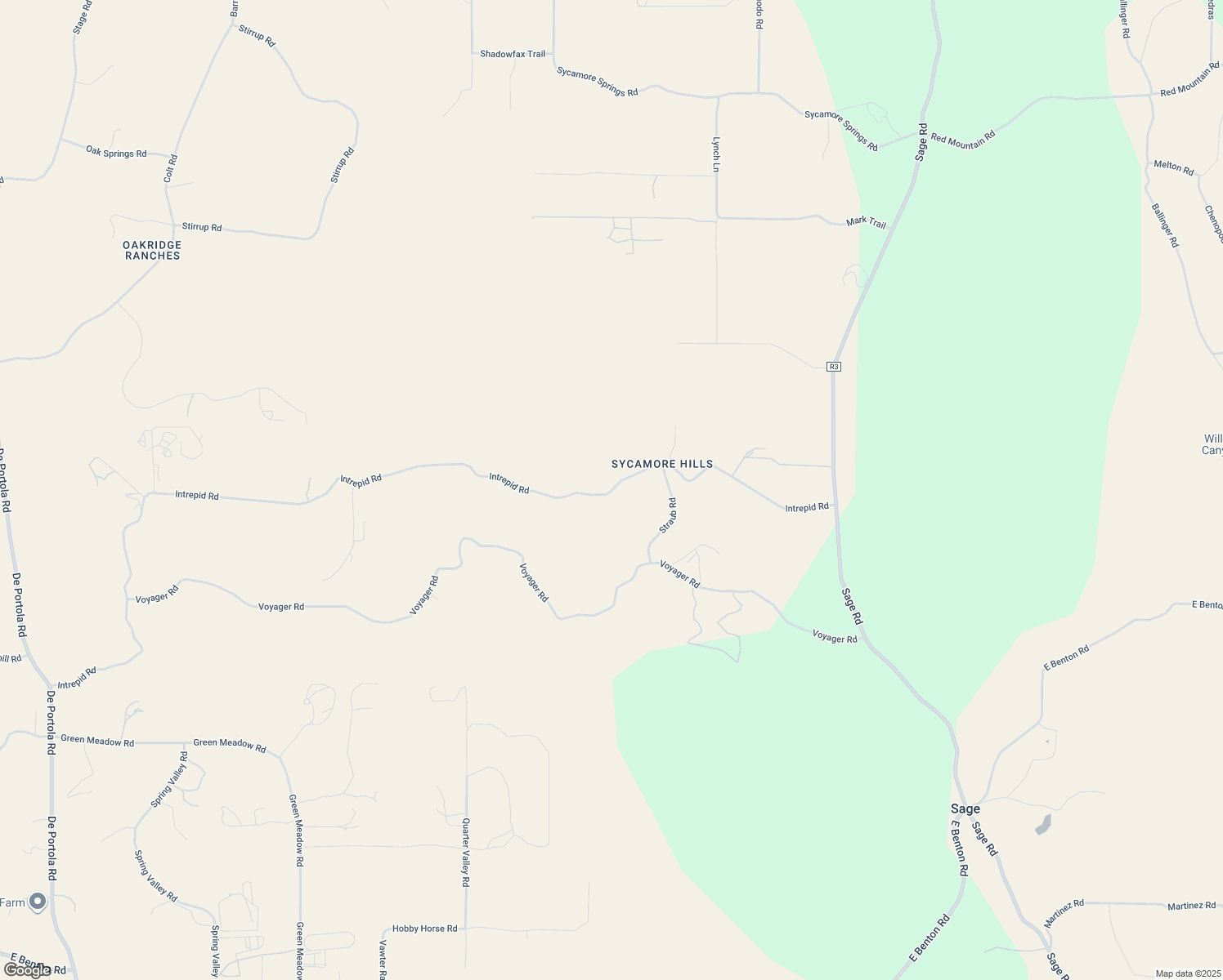 map of restaurants, bars, coffee shops, grocery stores, and more near Intrepid Road in Hemet