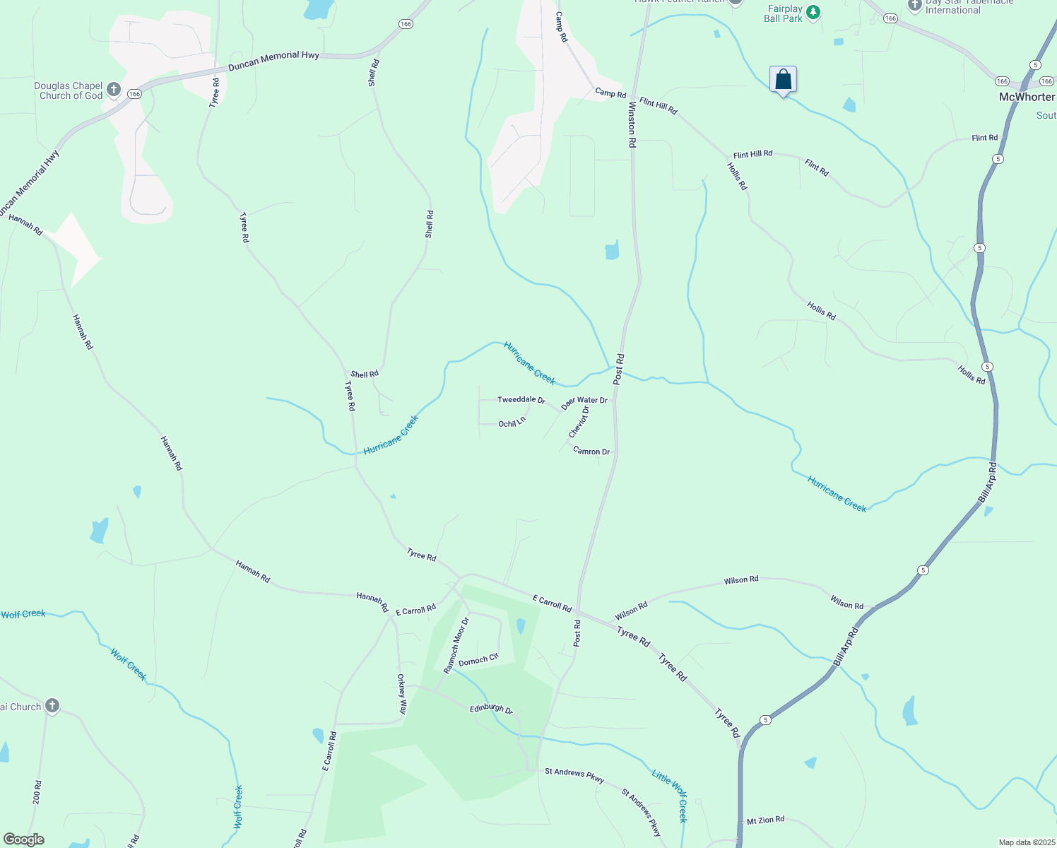 map of restaurants, bars, coffee shops, grocery stores, and more near 8911 Ochil Lane in Douglas County