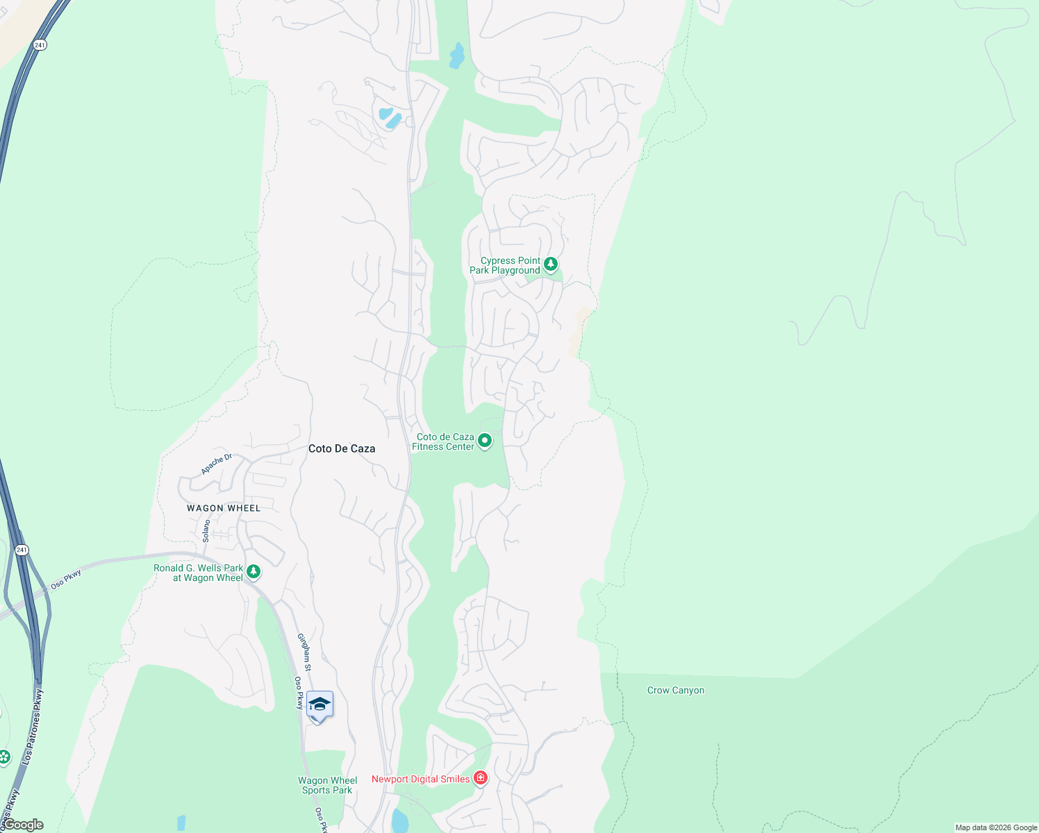 map of restaurants, bars, coffee shops, grocery stores, and more near 2 Spoon Lane in Coto de Caza
