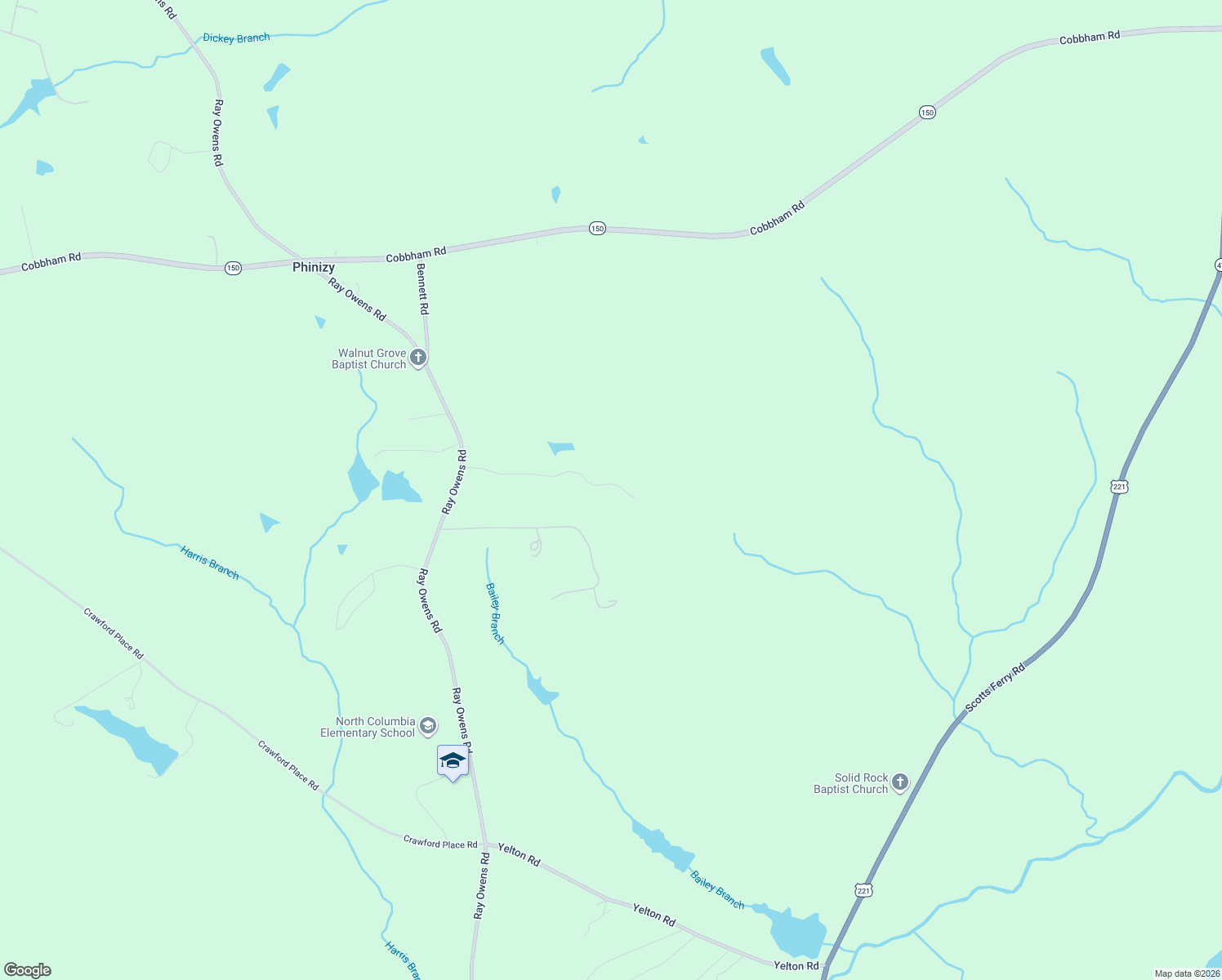 map of restaurants, bars, coffee shops, grocery stores, and more near 3003 Ray Owens Road in Appling