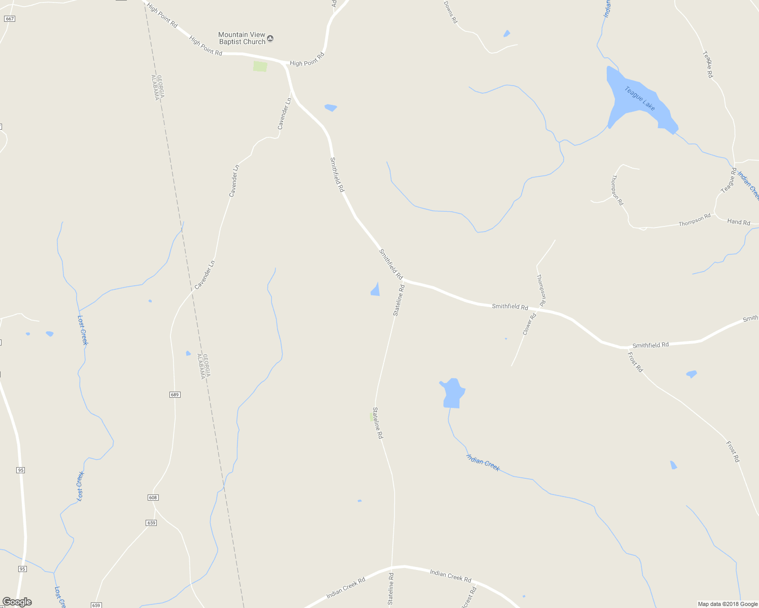 map of restaurants, bars, coffee shops, grocery stores, and more near 5060 Stateline Road in Bowdon