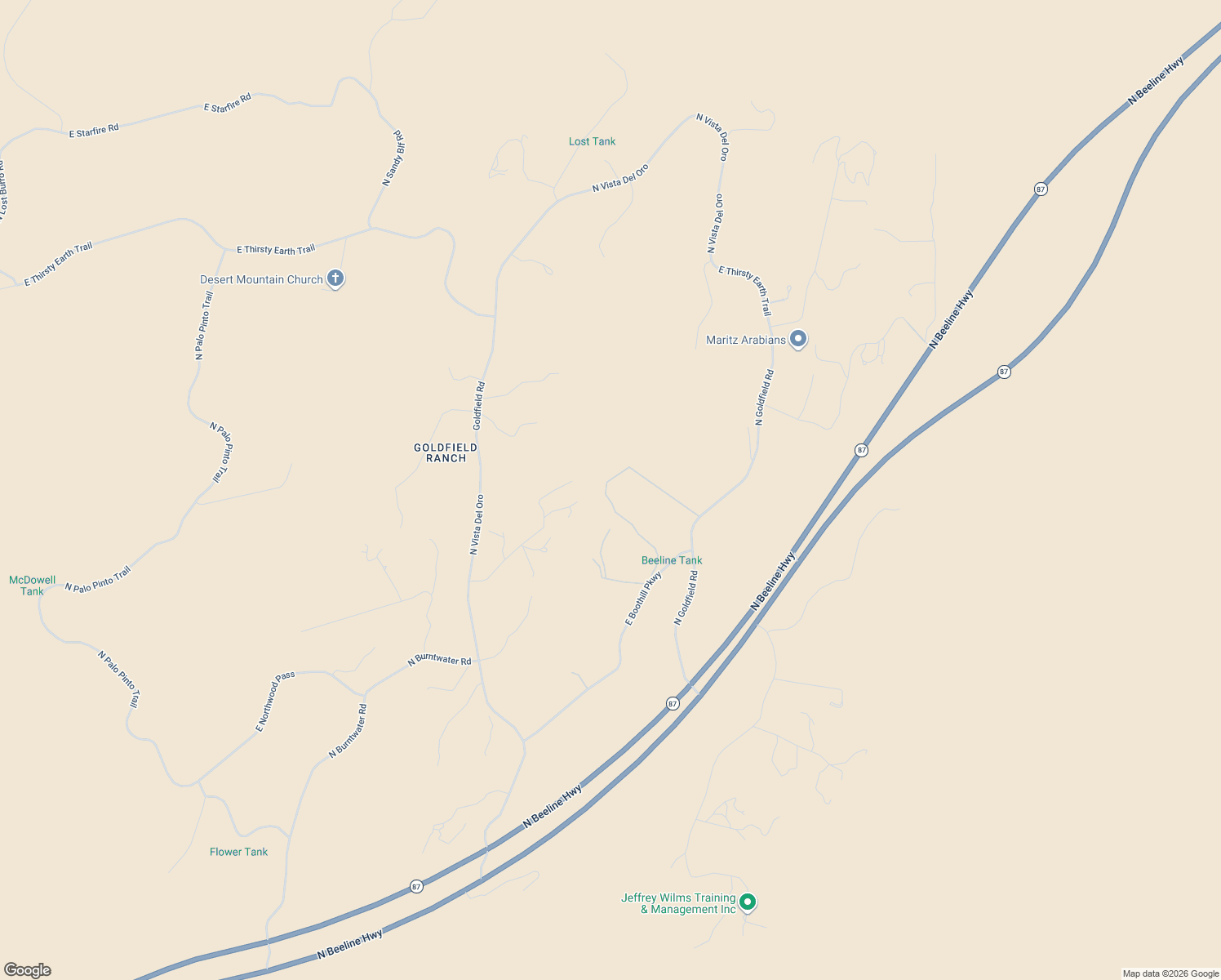 map of restaurants, bars, coffee shops, grocery stores, and more near 22131 East Larkspur Drive in Scottsdale