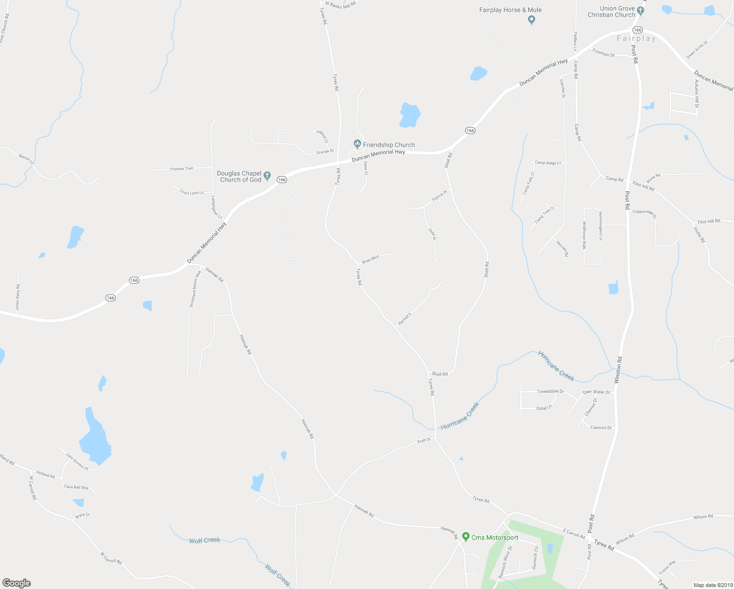 map of restaurants, bars, coffee shops, grocery stores, and more near 7269 Tyree Road in Winston