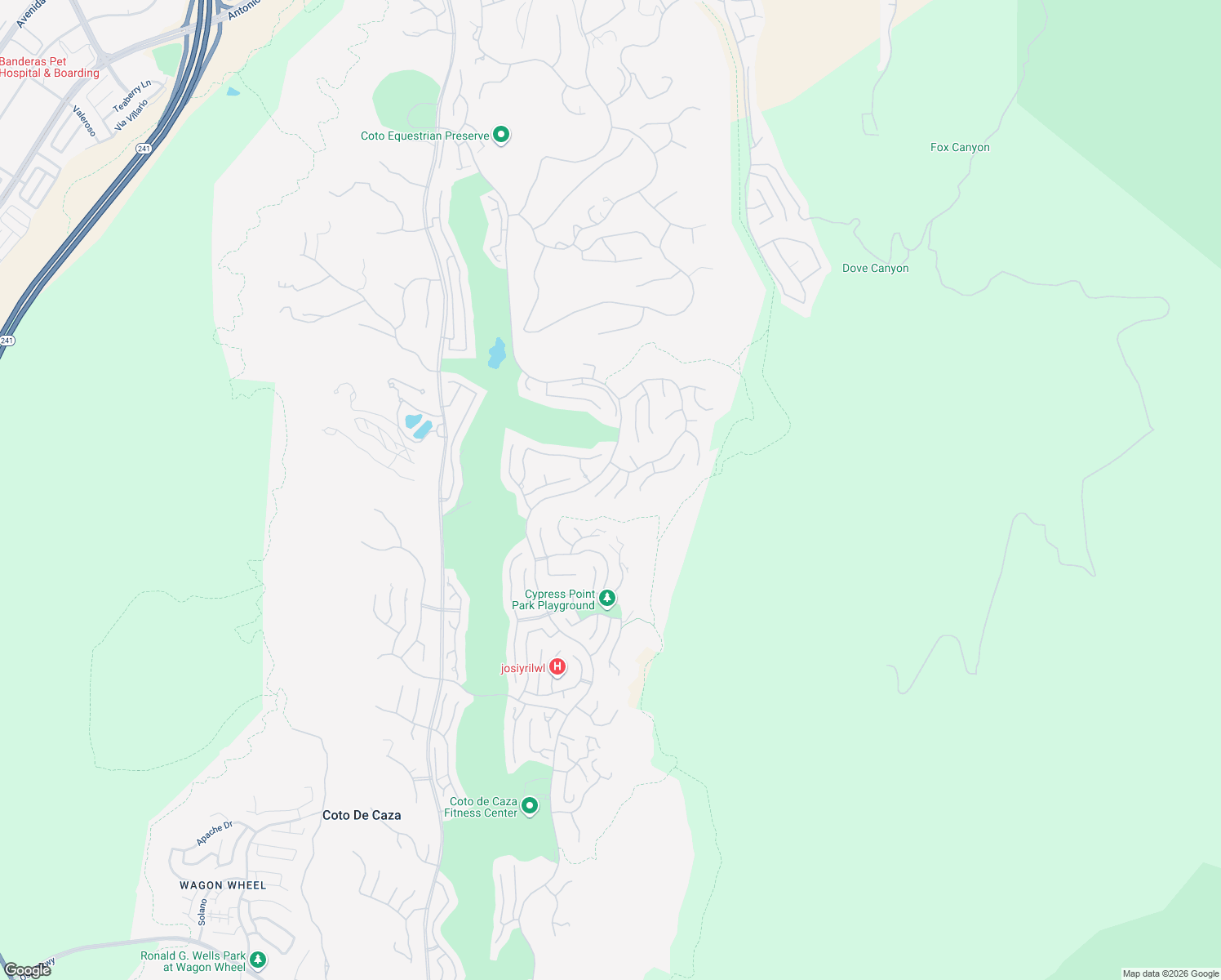 map of restaurants, bars, coffee shops, grocery stores, and more near 13 Heatherwood in Coto de Caza