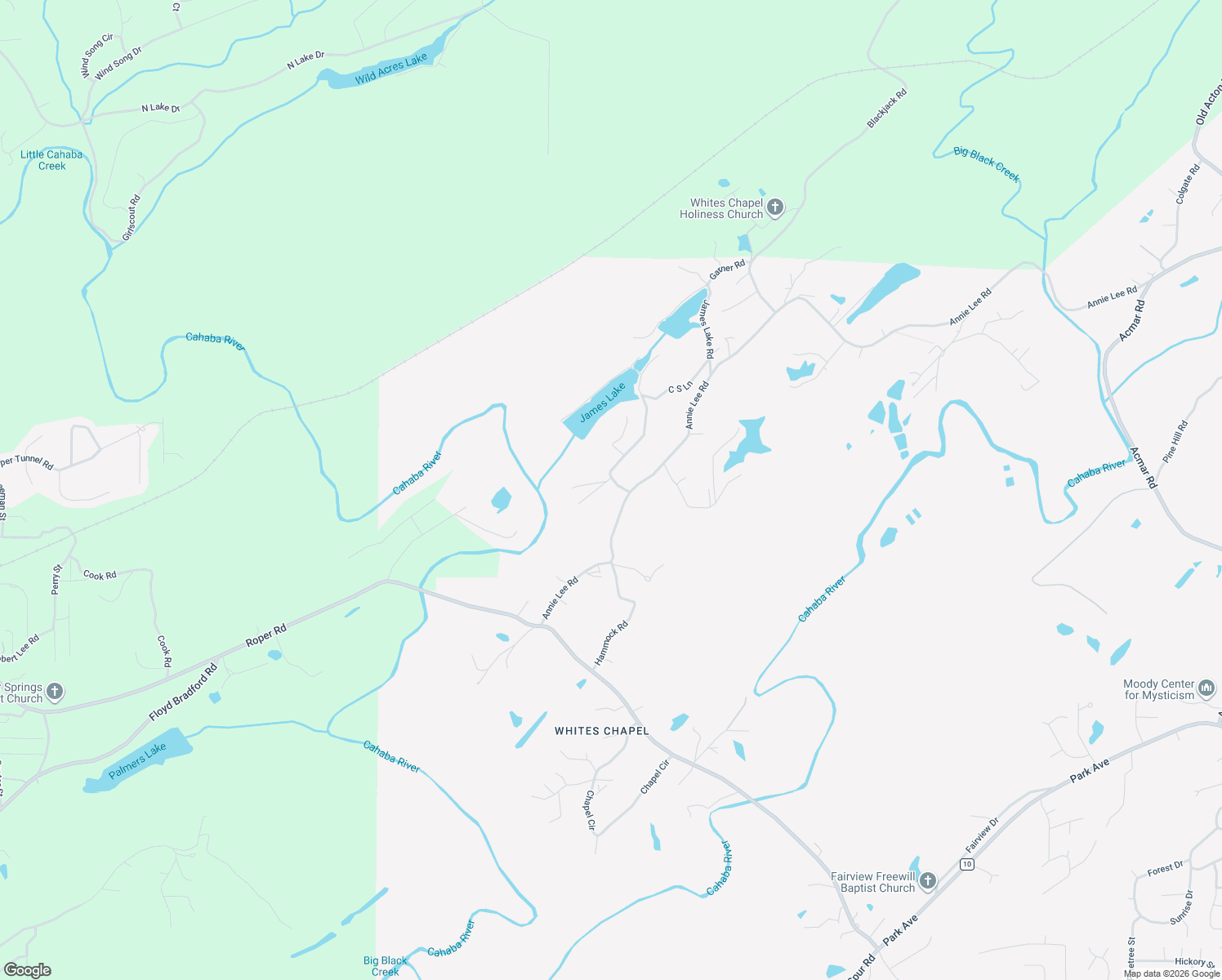 map of restaurants, bars, coffee shops, grocery stores, and more near 499 Annie Lee Road in Trussville