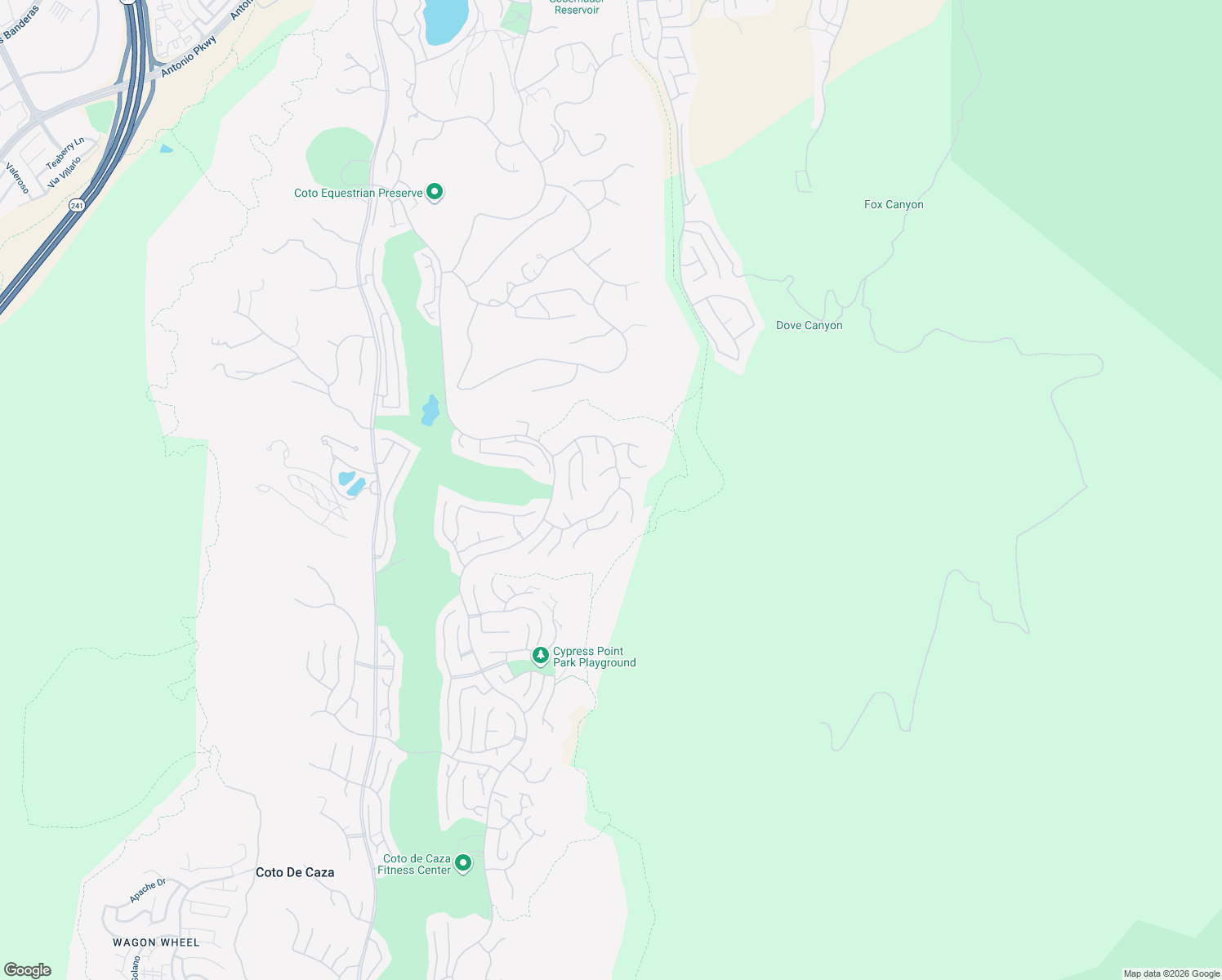 map of restaurants, bars, coffee shops, grocery stores, and more near 6 Cedargrove in Coto de Caza