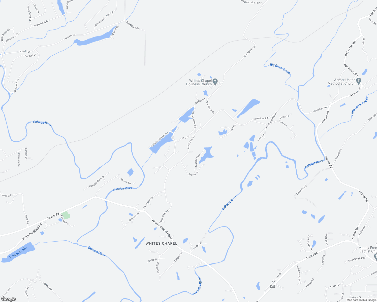 map of restaurants, bars, coffee shops, grocery stores, and more near 276 Annie Lee Road in Trussville
