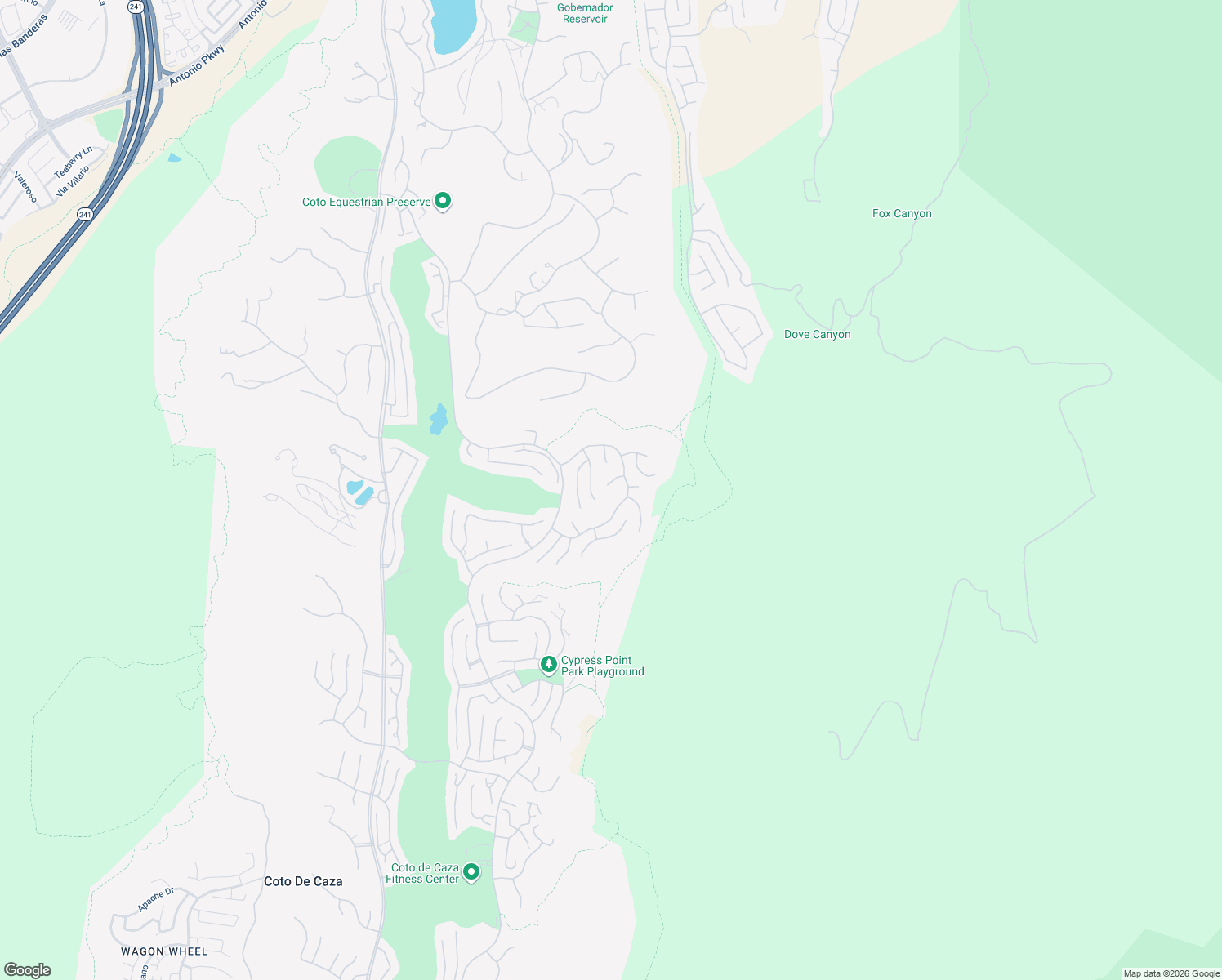 map of restaurants, bars, coffee shops, grocery stores, and more near 6 Cedargrove in Coto de Caza