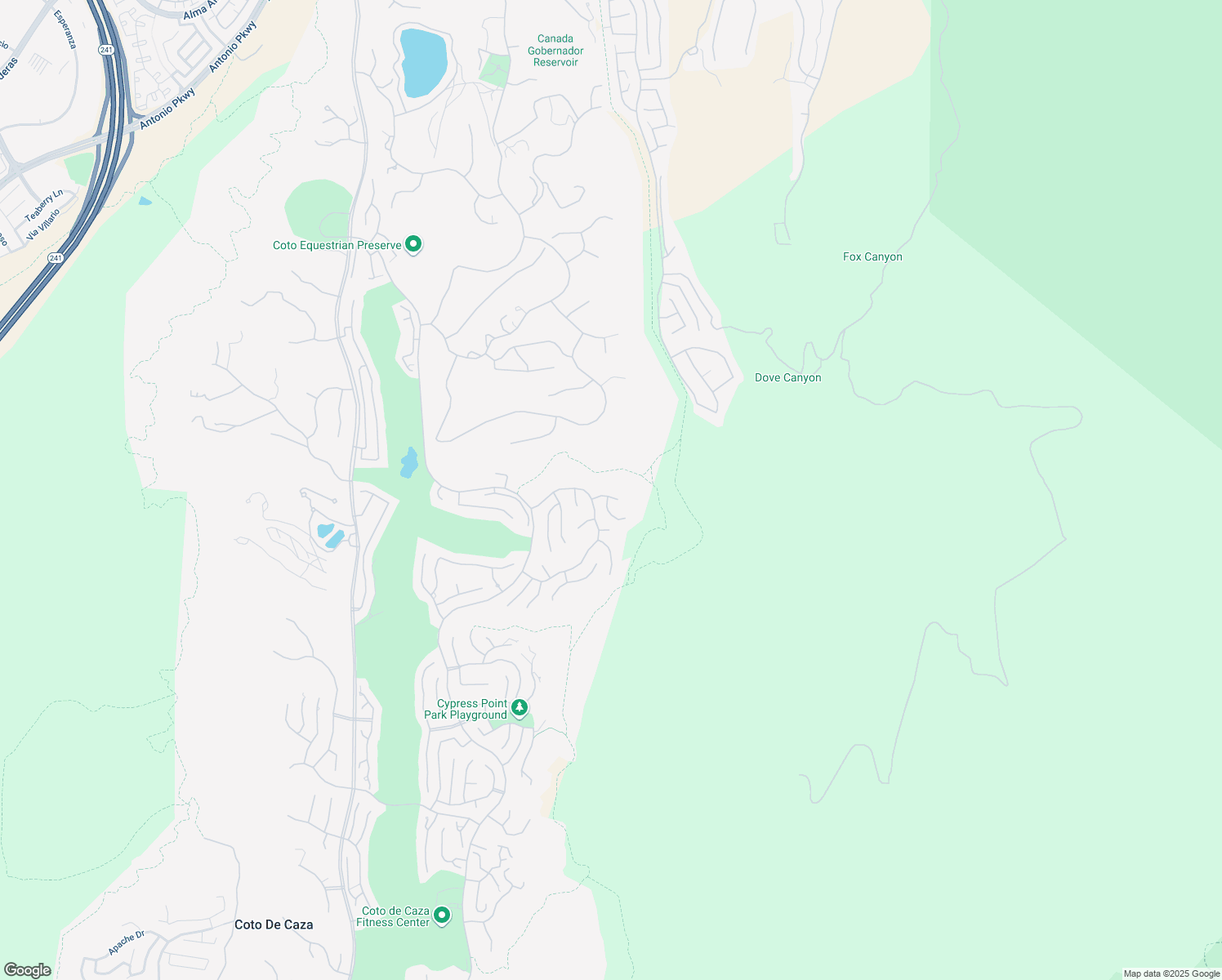 map of restaurants, bars, coffee shops, grocery stores, and more near 9 Hedgeland in Coto de Caza