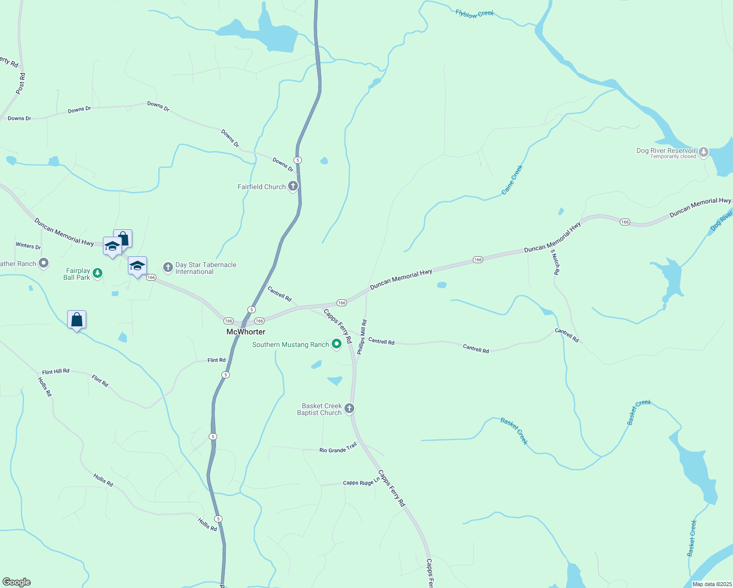 map of restaurants, bars, coffee shops, grocery stores, and more near 6821 Phillips Mill Road in Douglasville