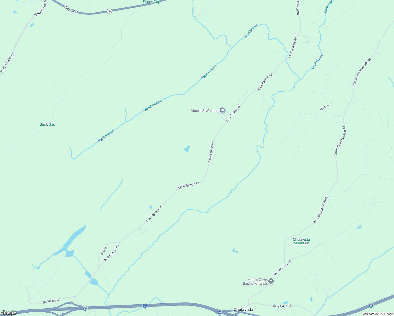 map of restaurants, bars, coffee shops, grocery stores, and more near 2545 Cook Springs Road in Pell City