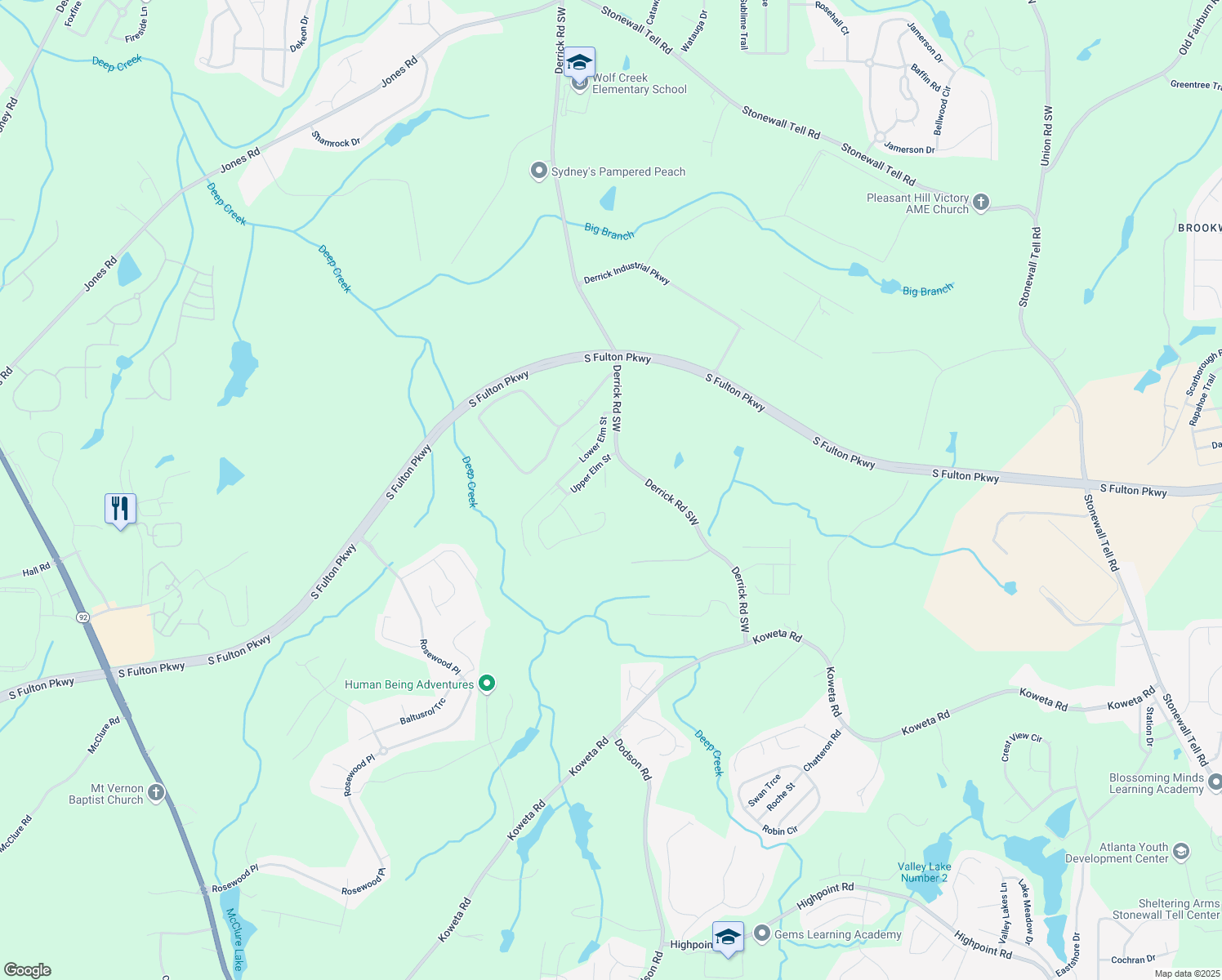 map of restaurants, bars, coffee shops, grocery stores, and more near 474 Boxelder Road in Atlanta