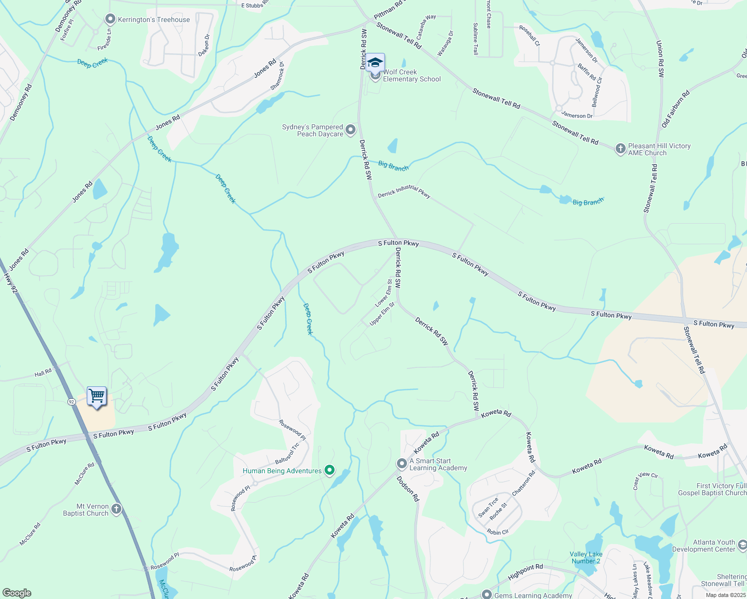 map of restaurants, bars, coffee shops, grocery stores, and more near 4869 Longleaf Road in Atlanta