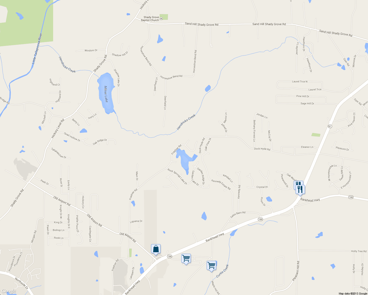 map of restaurants, bars, coffee shops, grocery stores, and more near 999 Frashier Rd in Carrollton