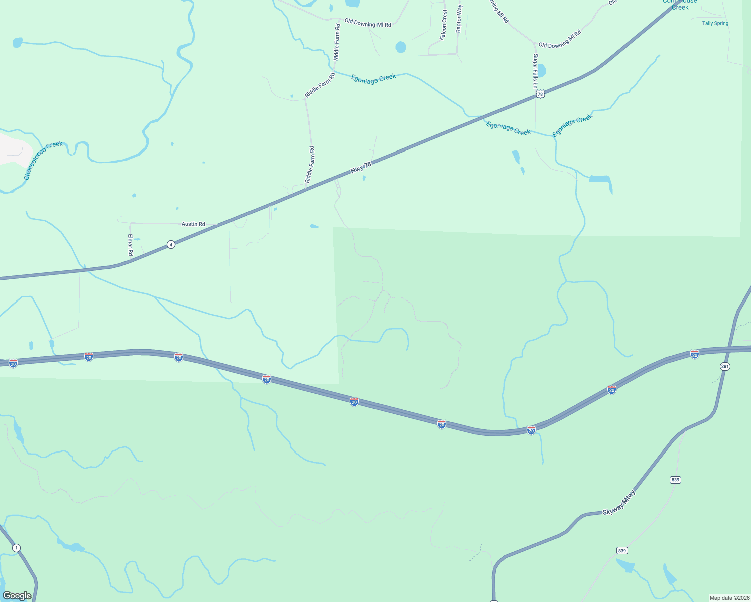 map of restaurants, bars, coffee shops, grocery stores, and more near 2-98 Edgewter Court in Anniston