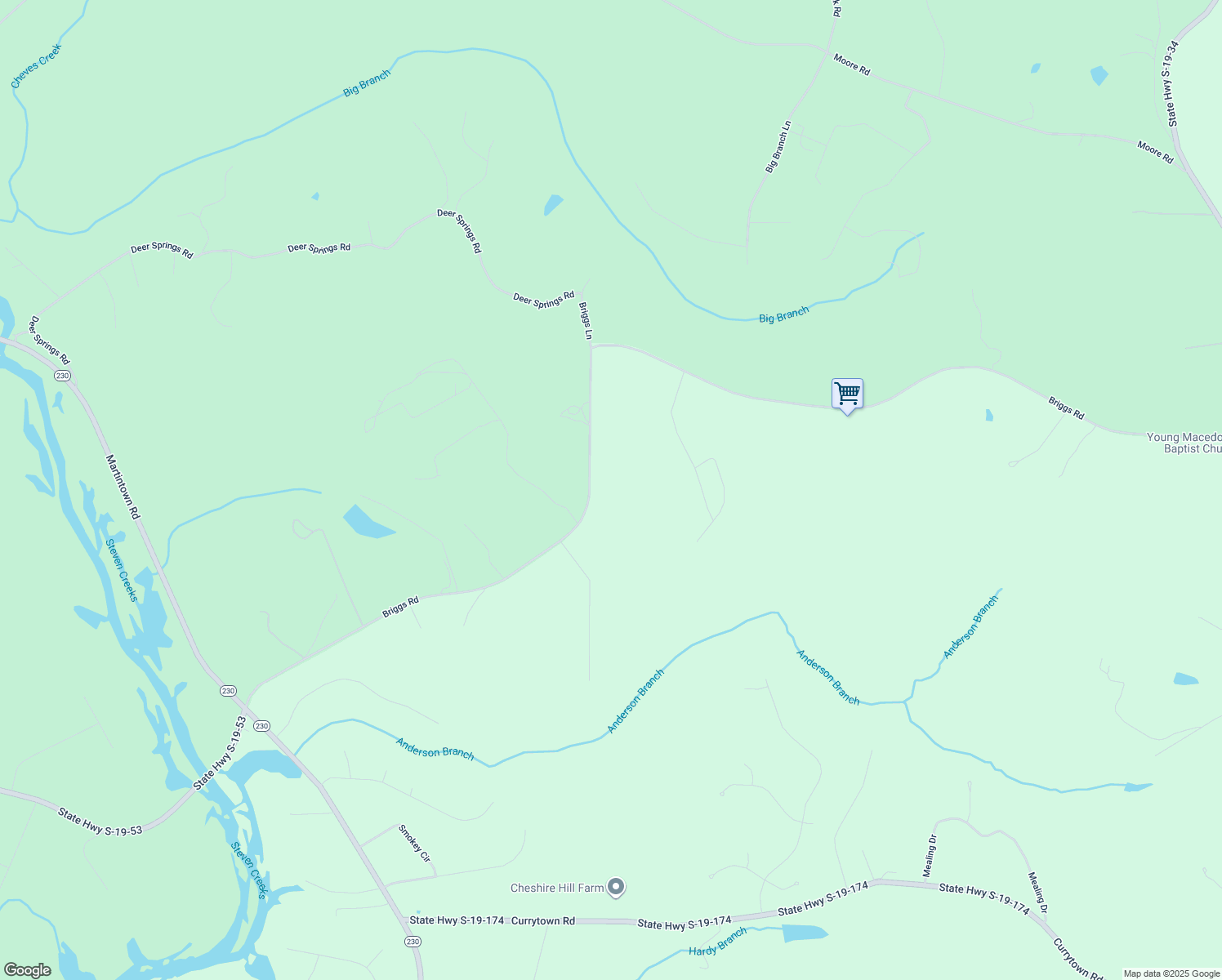 map of restaurants, bars, coffee shops, grocery stores, and more near 500-708 Briggs Road in North Augusta