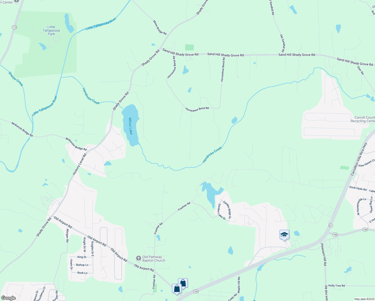 map of restaurants, bars, coffee shops, grocery stores, and more near 191 Deerfield Lane in Carrollton