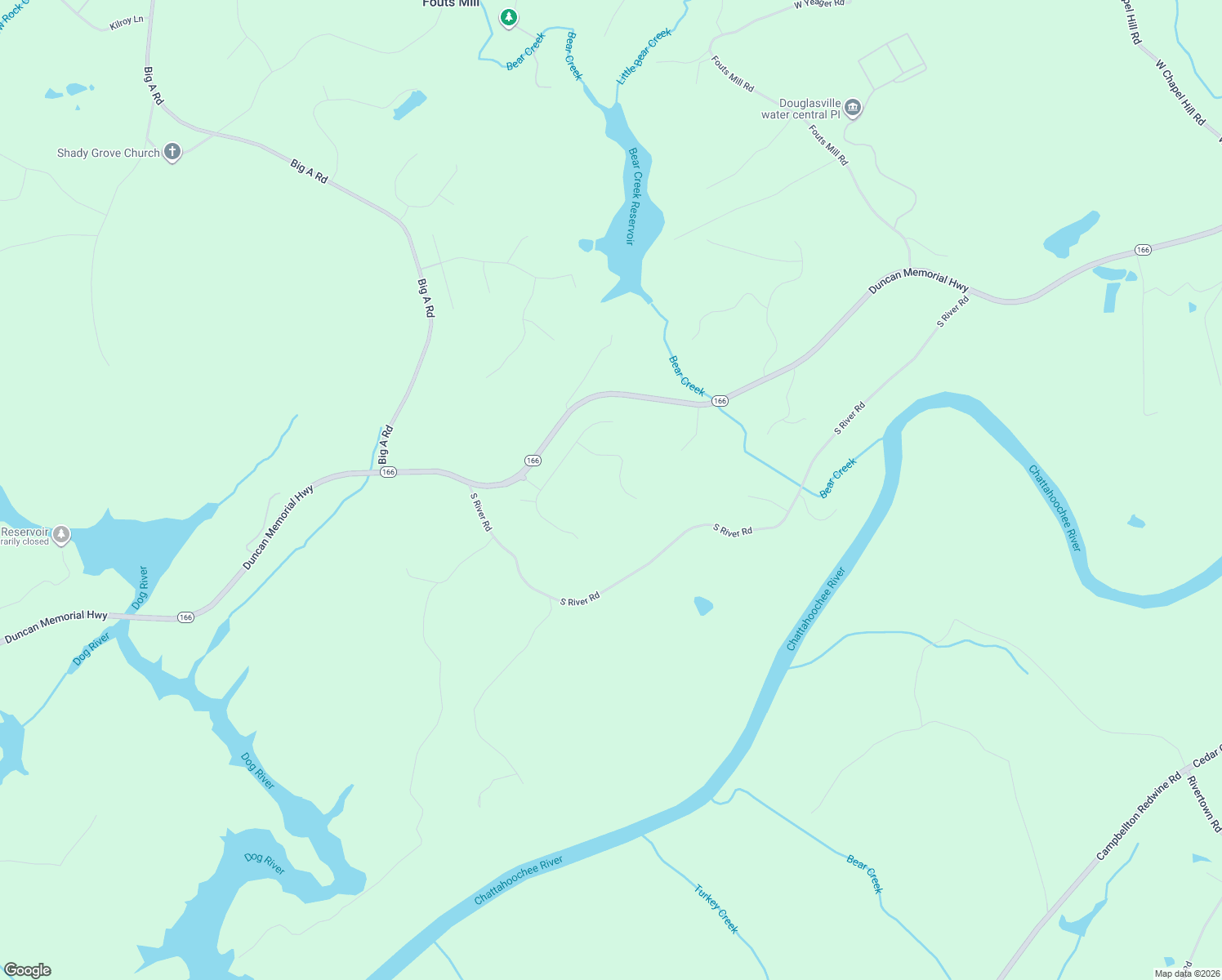 map of restaurants, bars, coffee shops, grocery stores, and more near 6565 Wansfell Court in Douglasville