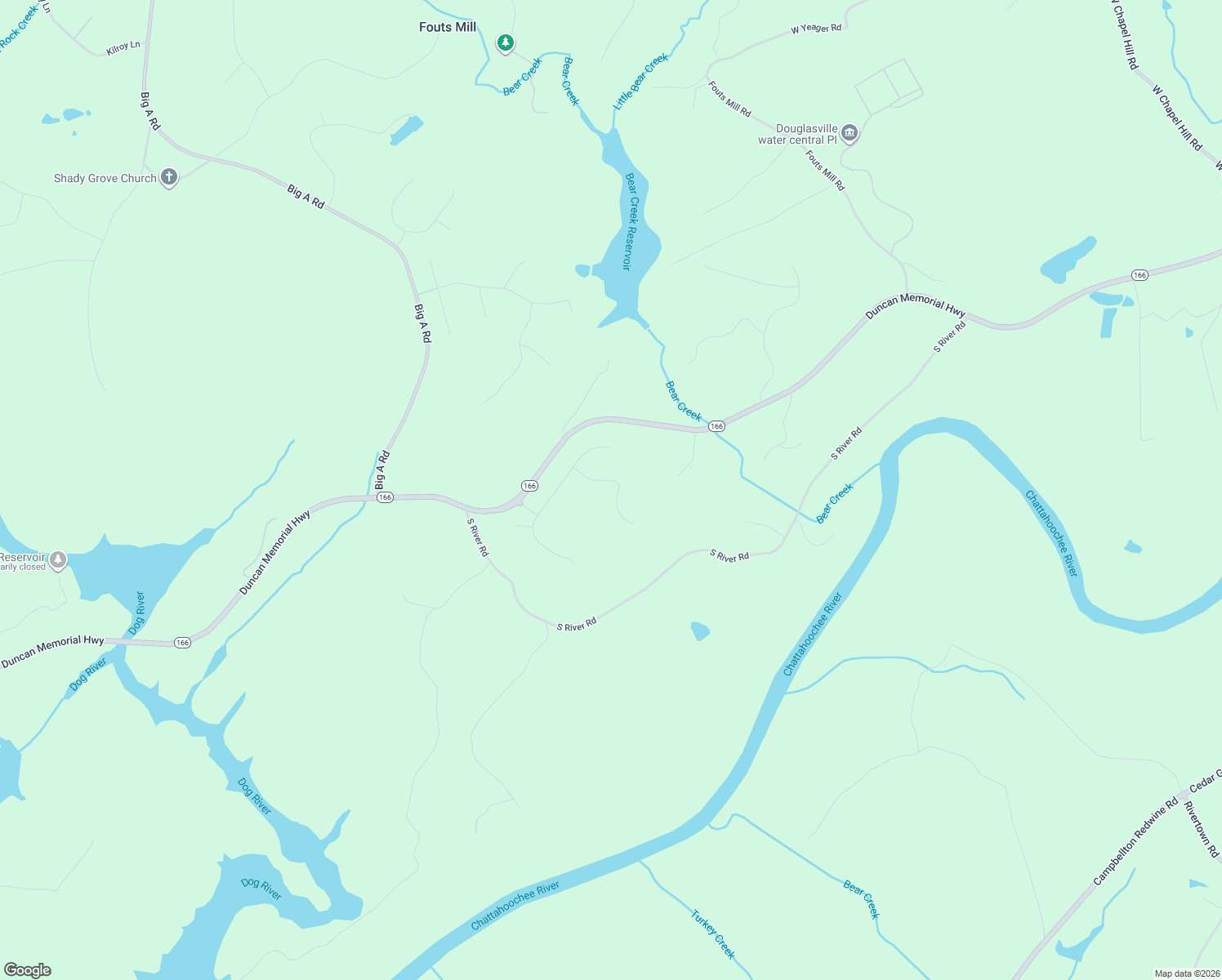 map of restaurants, bars, coffee shops, grocery stores, and more near 6565 Wansfell Court in Douglasville