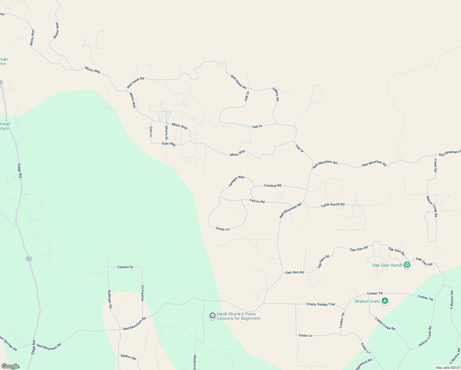 map of restaurants, bars, coffee shops, grocery stores, and more near Tanager Way in Sage