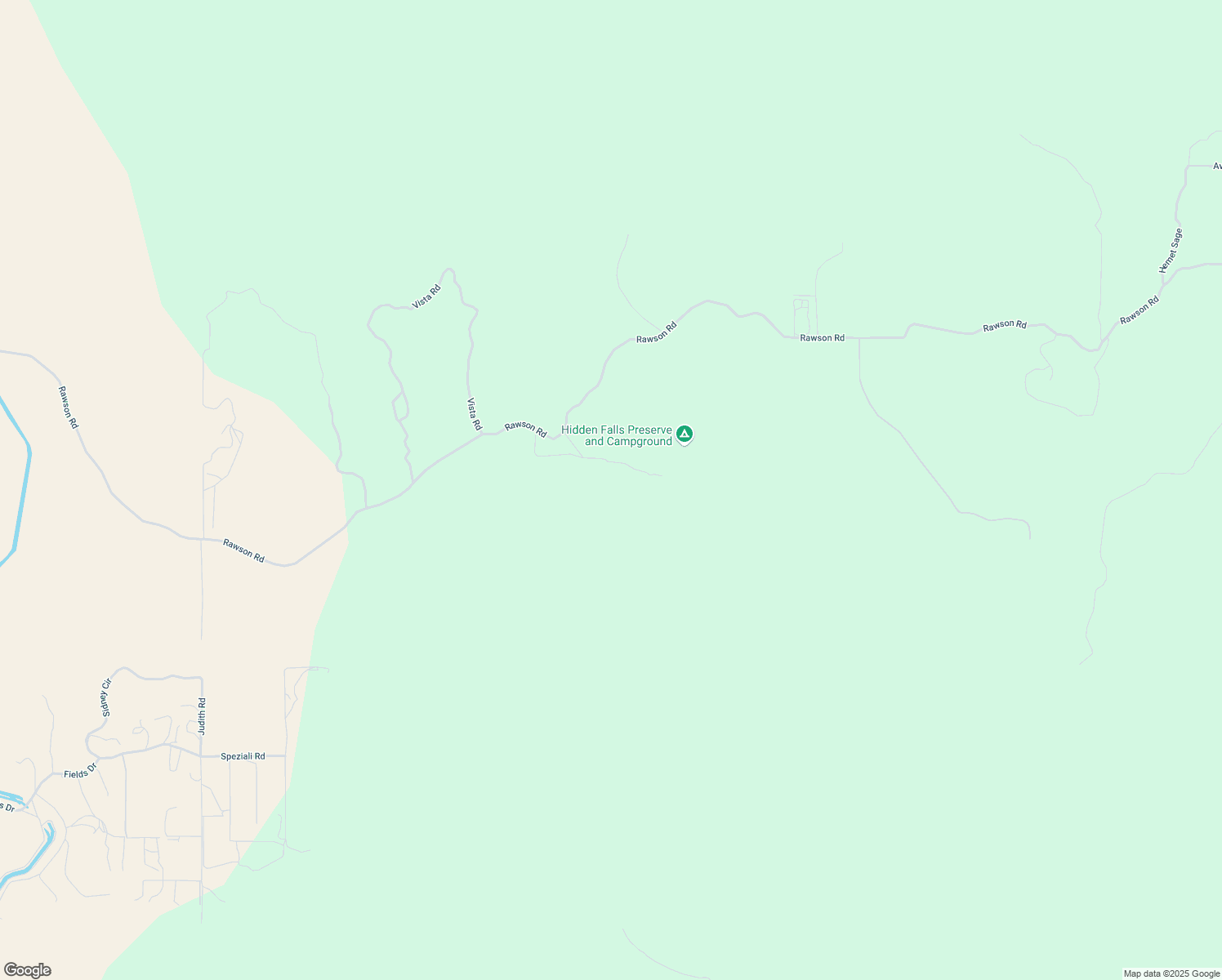 map of restaurants, bars, coffee shops, grocery stores, and more near Hidden Falls Road in Riverside County