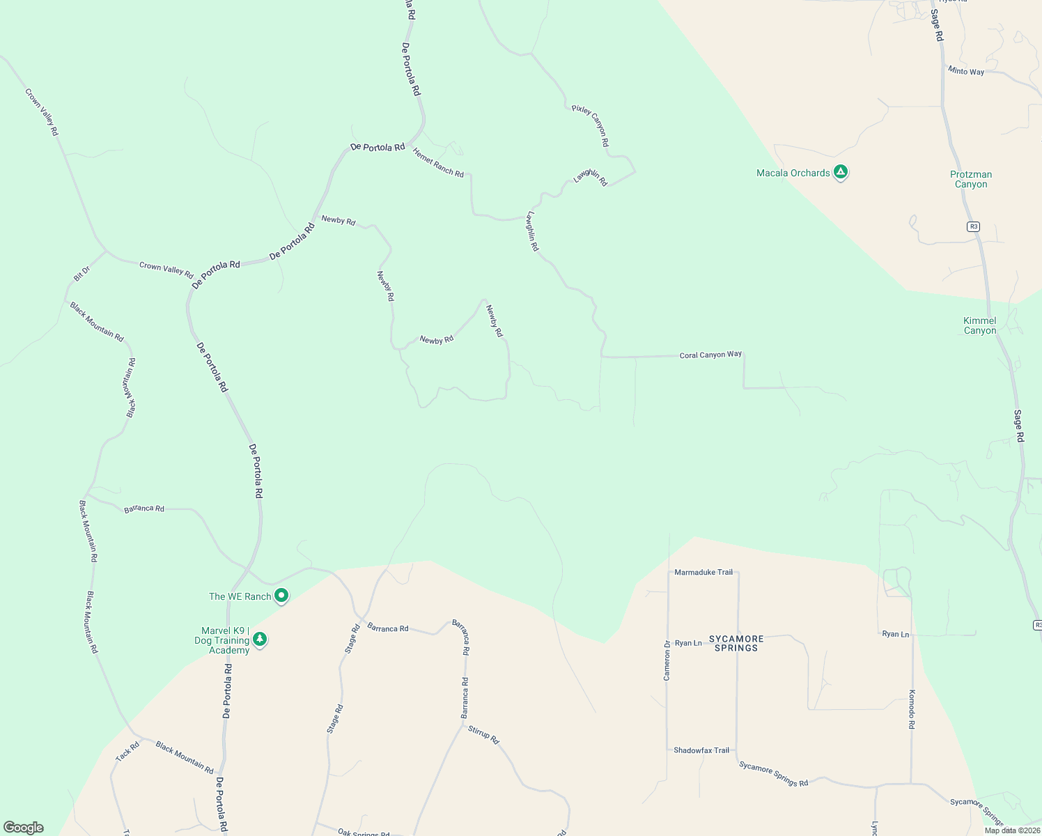 map of restaurants, bars, coffee shops, grocery stores, and more near 33019-33161 Newby Road in Hemet