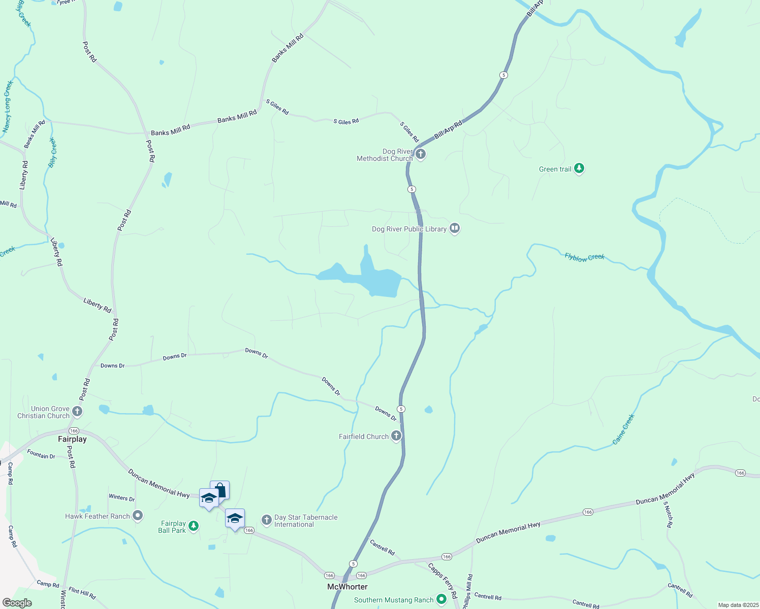 map of restaurants, bars, coffee shops, grocery stores, and more near 7930 Sweetwater Drive in Douglasville